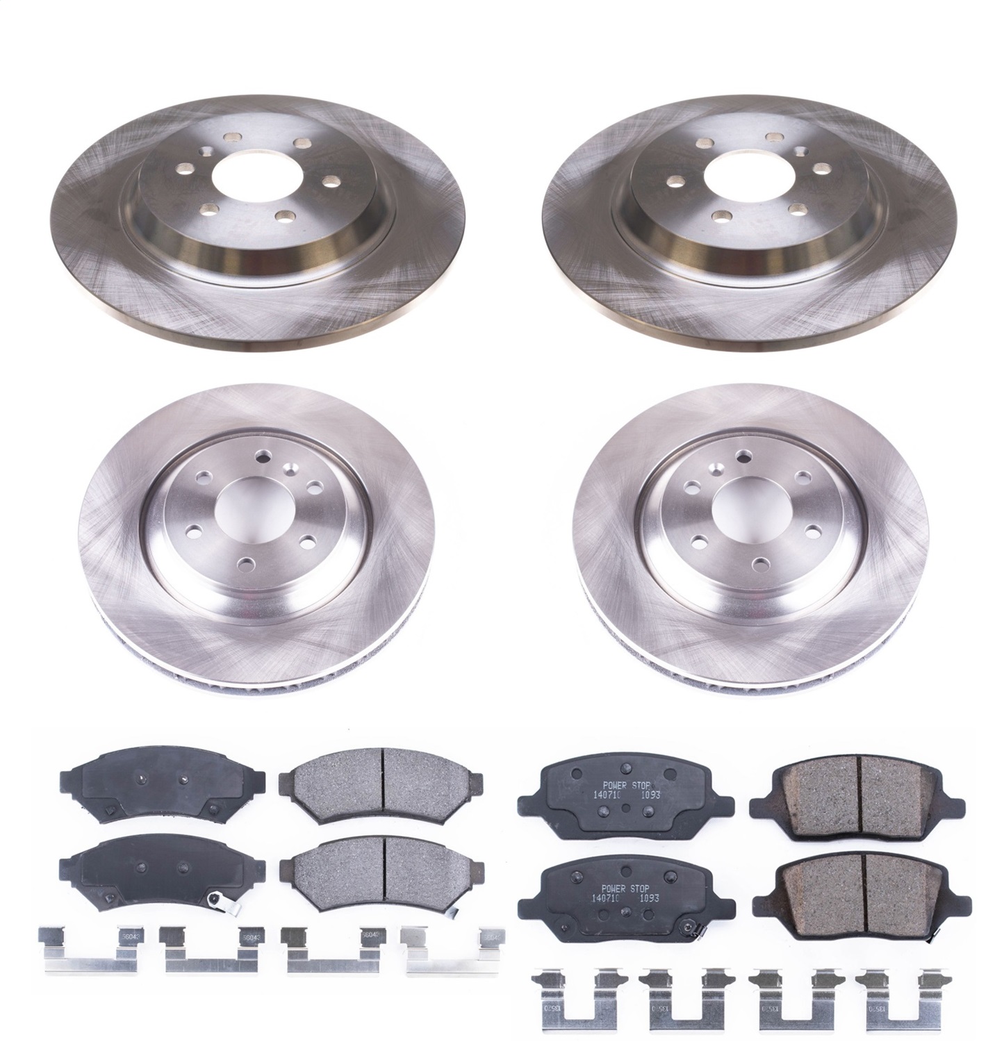 Power Stop - KOE6801 - Front and Rear - Disc Brake Pad and Rotor Kit