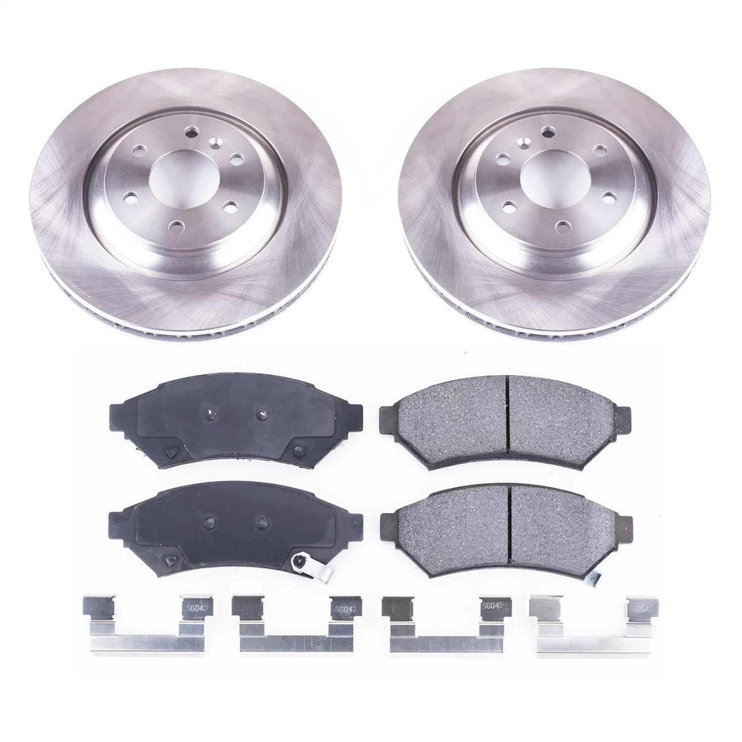 Power Stop - KOE6802 - Front - Disc Brake Pad and Rotor Kit