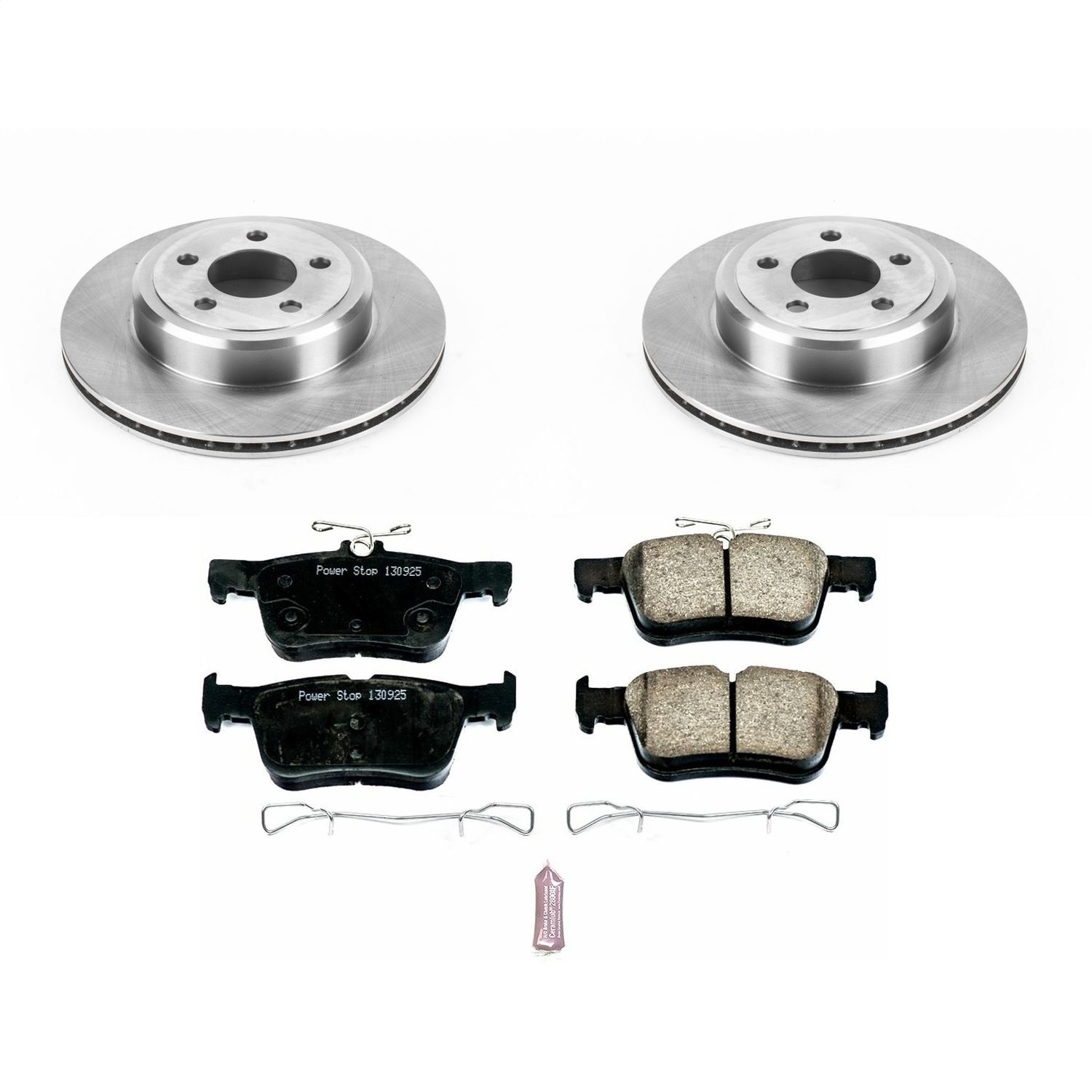 Power Stop - KOE6817 - Rear - Disc Brake Pad and Rotor Kit