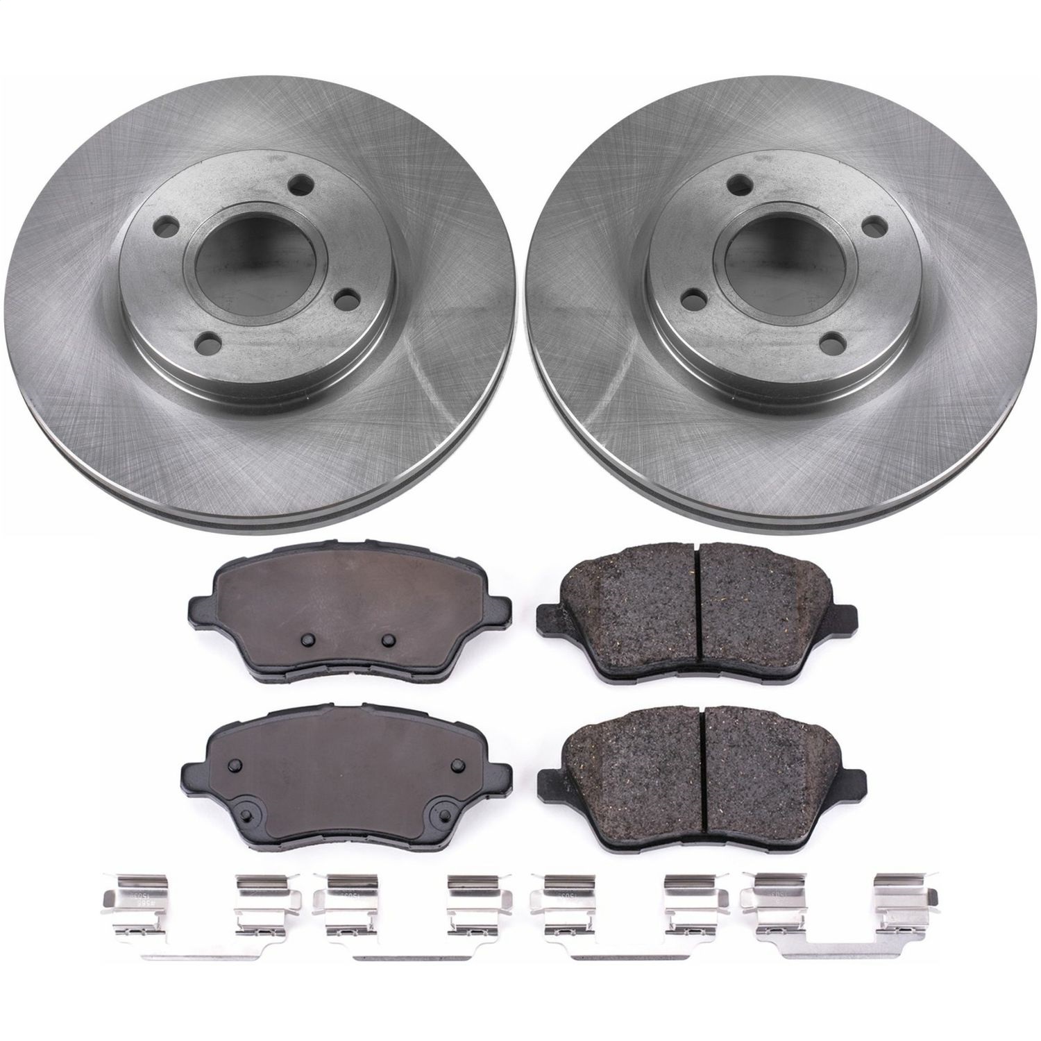 Power Stop - KOE6818 - Front - Disc Brake Pad and Rotor Kit