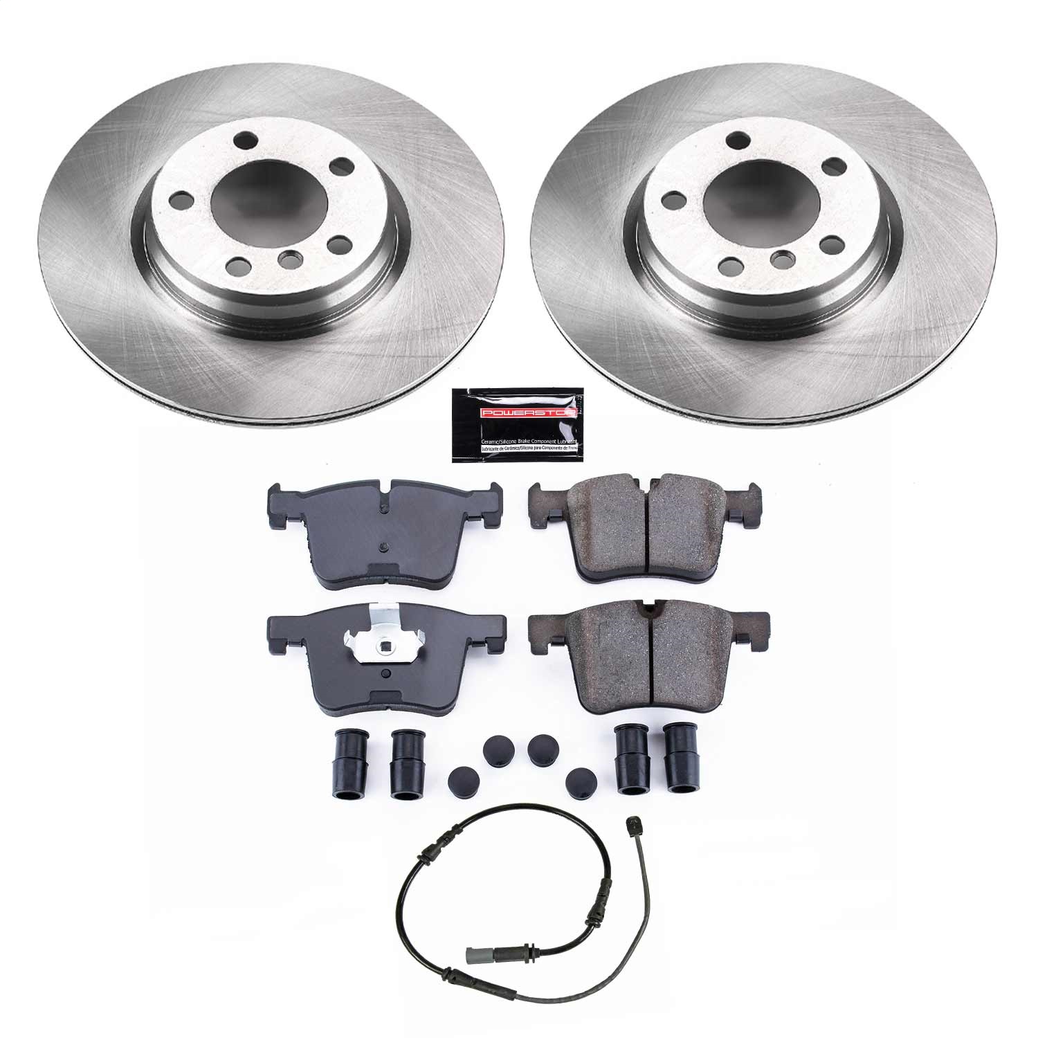 Power Stop - KOE6854 - Front - Disc Brake Pad and Rotor Kit