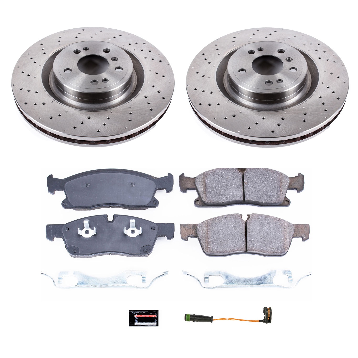 Power Stop - KOE6883 - Front - Disc Brake Pad and Rotor Kit