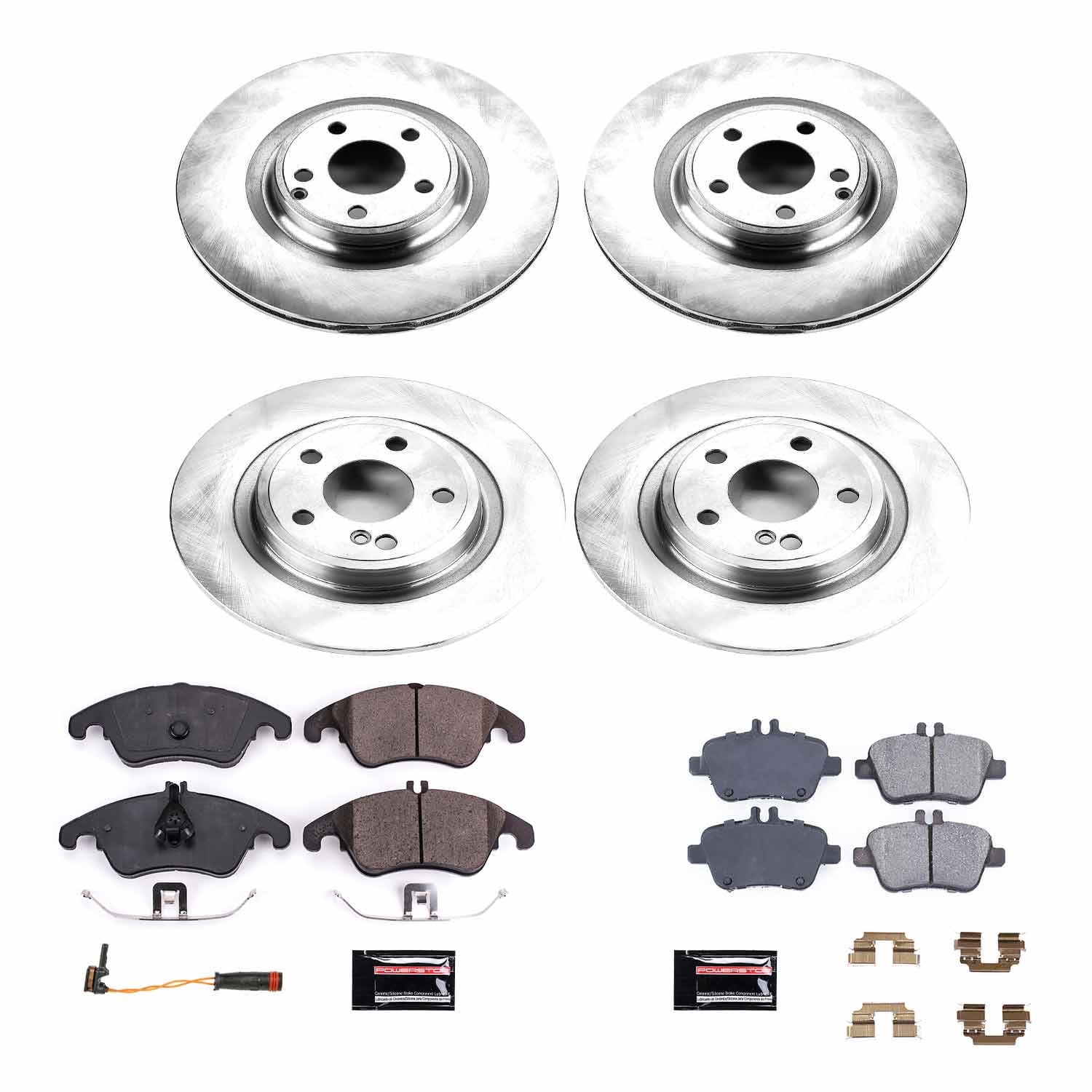 Power Stop - KOE6891 - Front and Rear - Disc Brake Pad and Rotor Kit