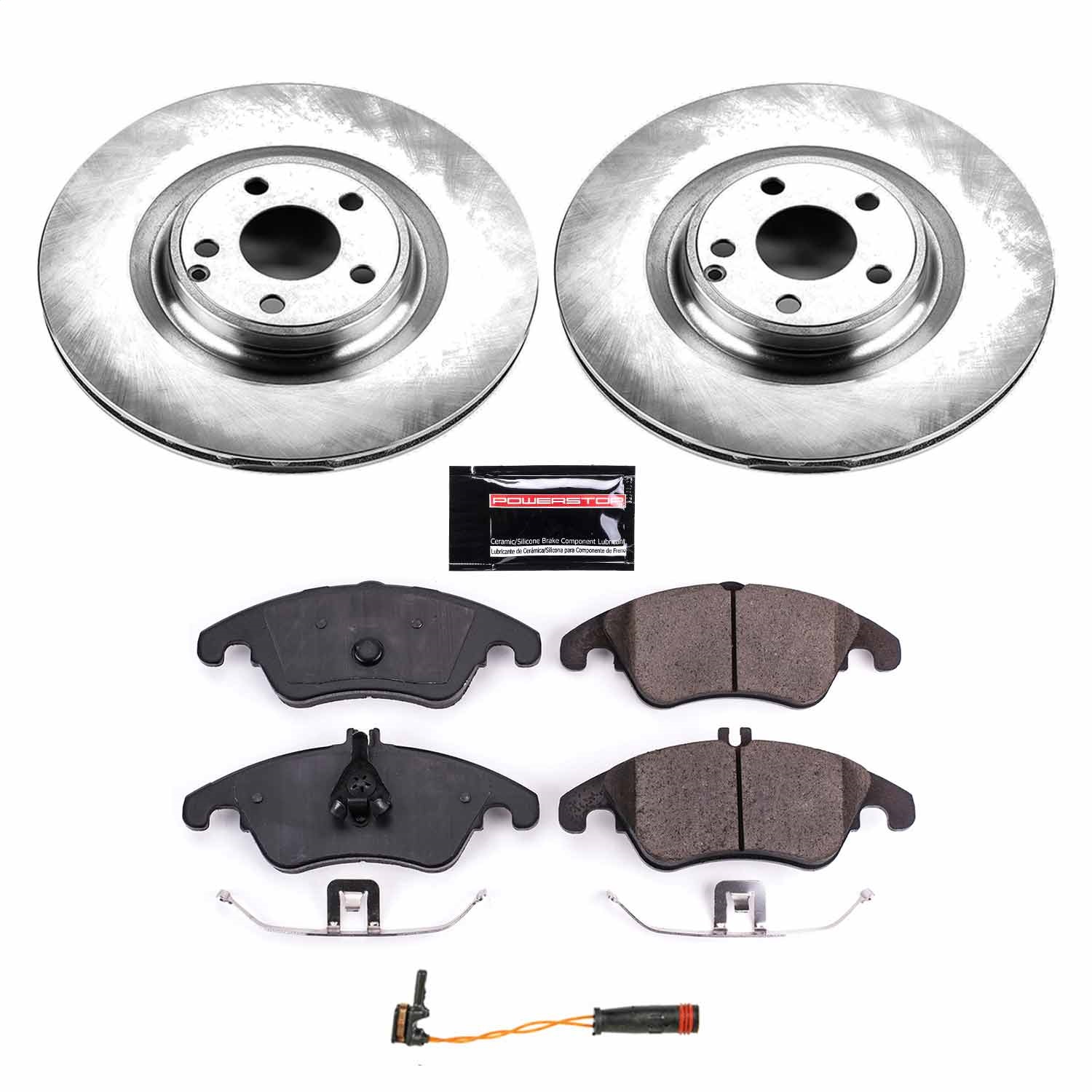 Power Stop - KOE6893 - Front - Disc Brake Pad and Rotor Kit