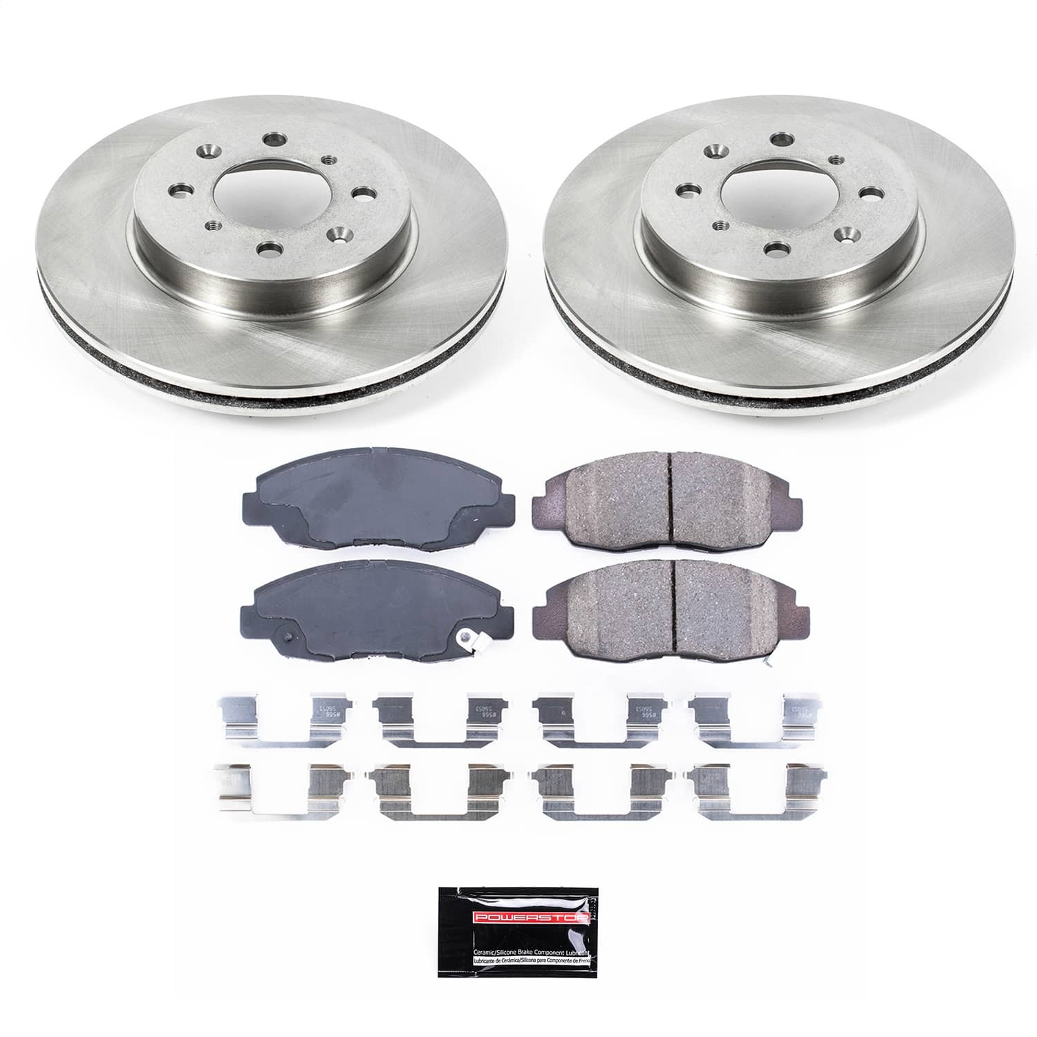 Power Stop - KOE690 - Front - Disc Brake Pad and Rotor Kit