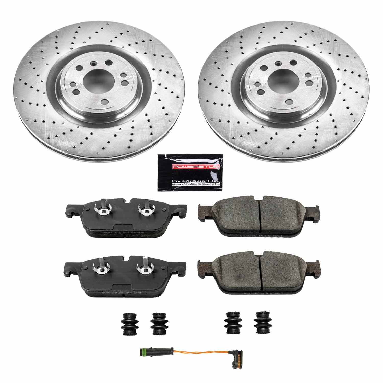 Power Stop - KOE6901 - Front - Disc Brake Pad and Rotor Kit