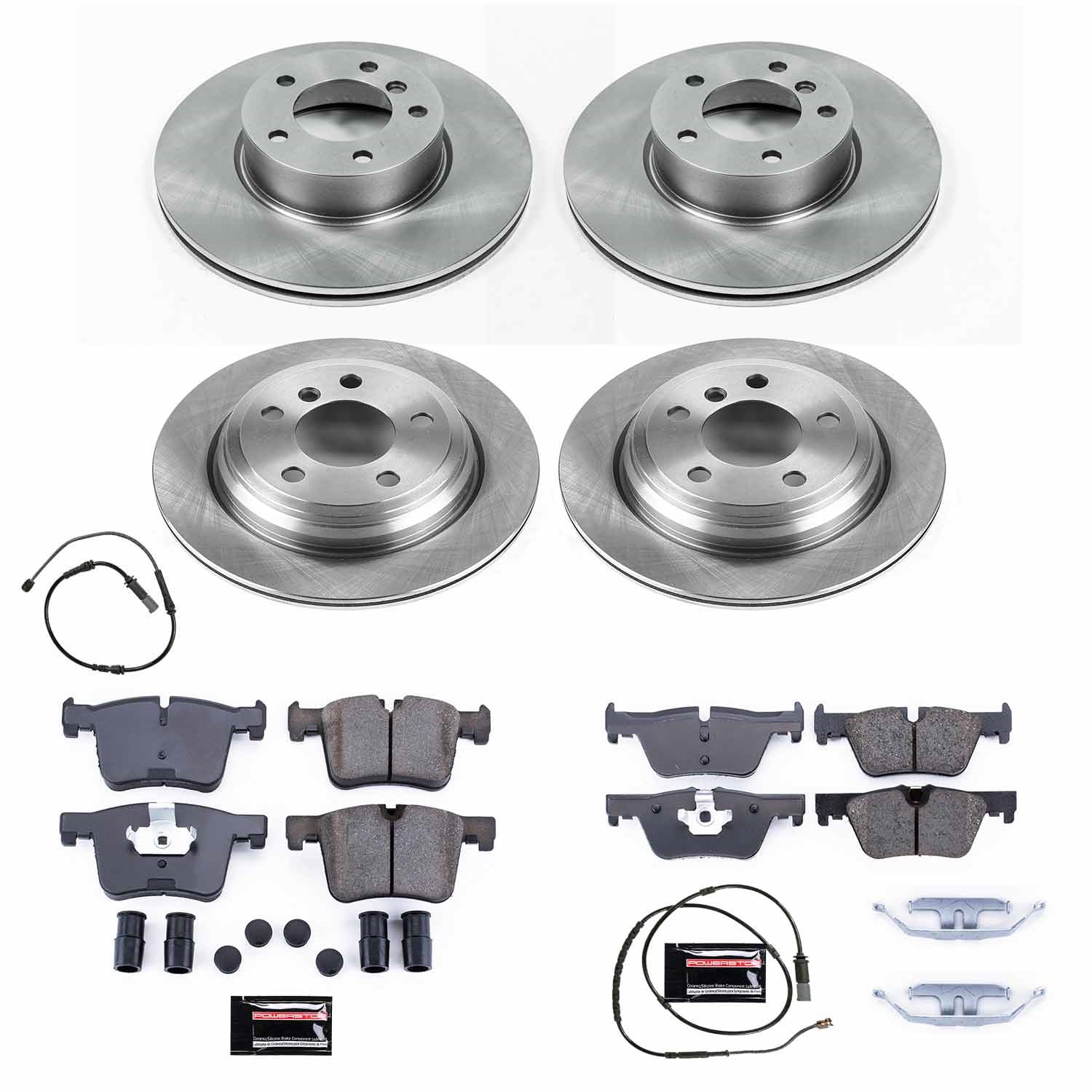 Power Stop - KOE6925 - Front and Rear - Disc Brake Pad and Rotor Kit