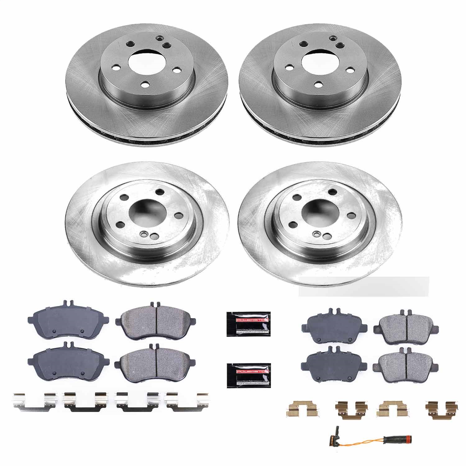 Power Stop - KOE6926 - Front and Rear - Disc Brake Pad and Rotor Kit