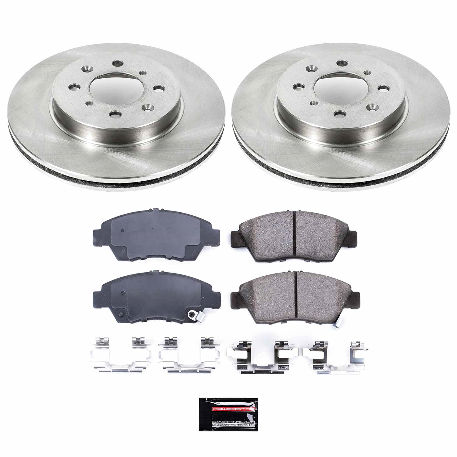 Power Stop - KOE694 - Front - Disc Brake Pad and Rotor Kit