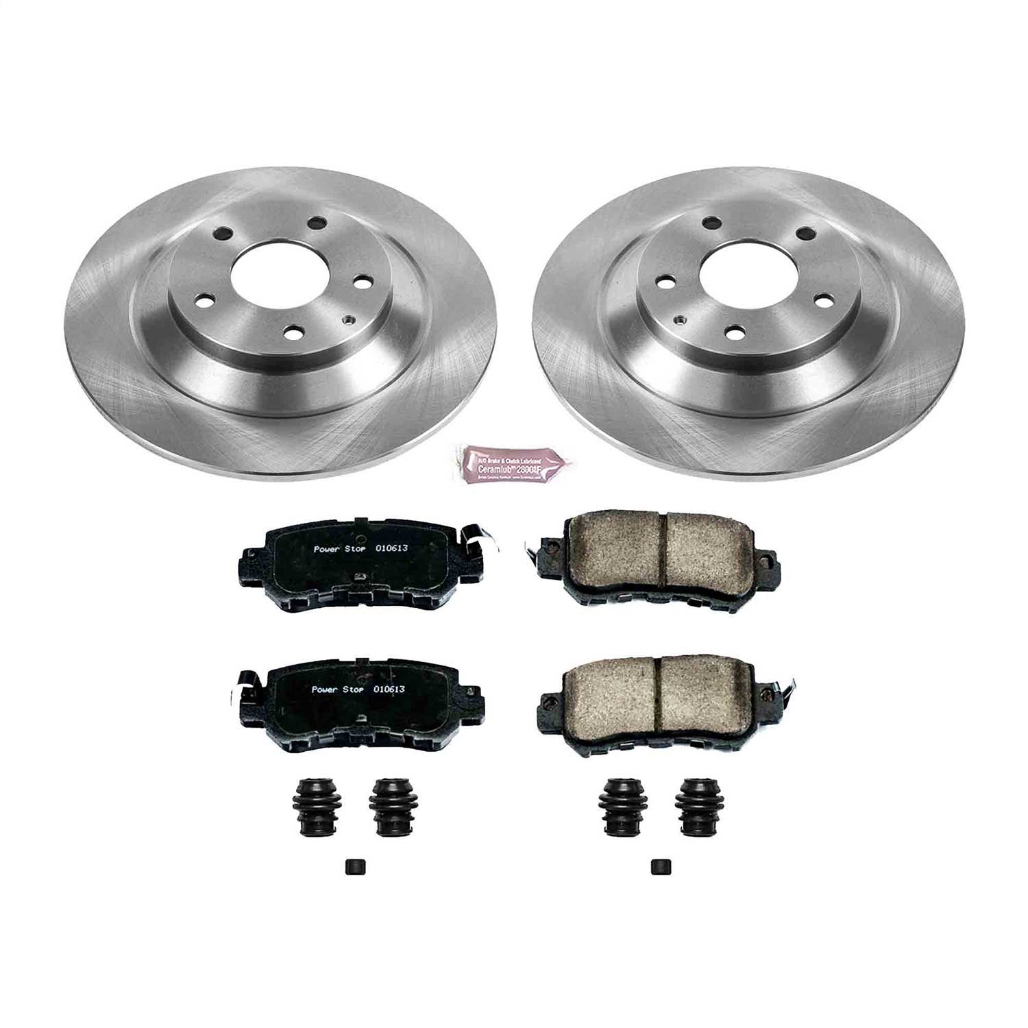 Power Stop - KOE6964 - Rear - Disc Brake Pad and Rotor Kit