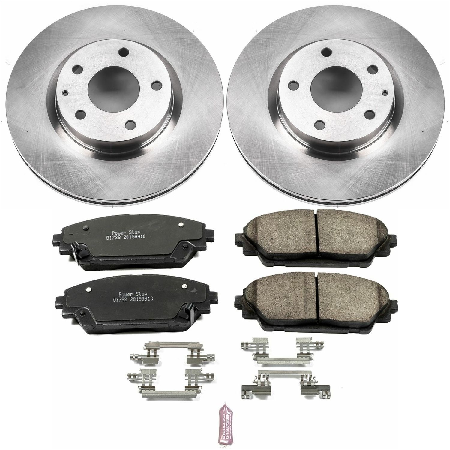 Power Stop - KOE6971 - Front - Disc Brake Pad and Rotor Kit