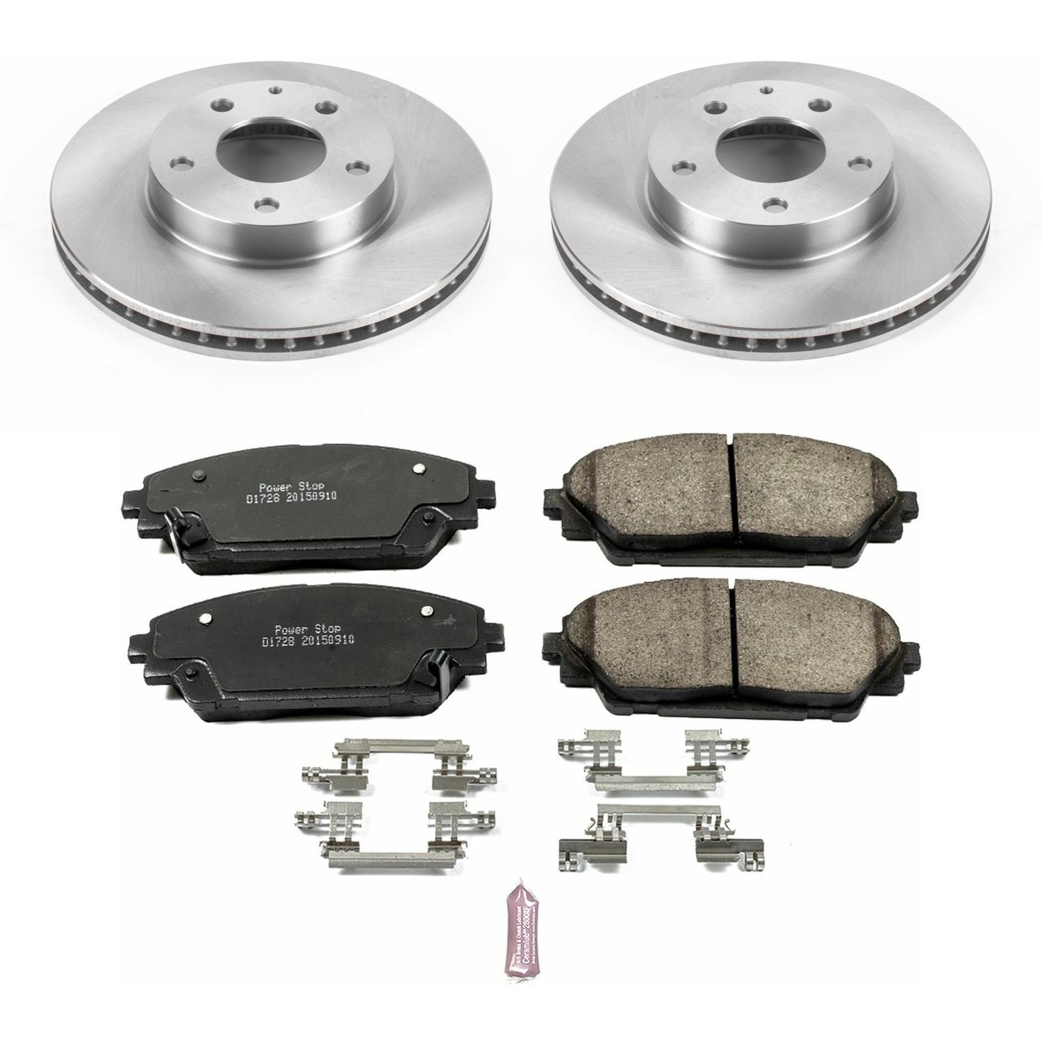 Power Stop - KOE6974 - Front - Disc Brake Pad and Rotor Kit