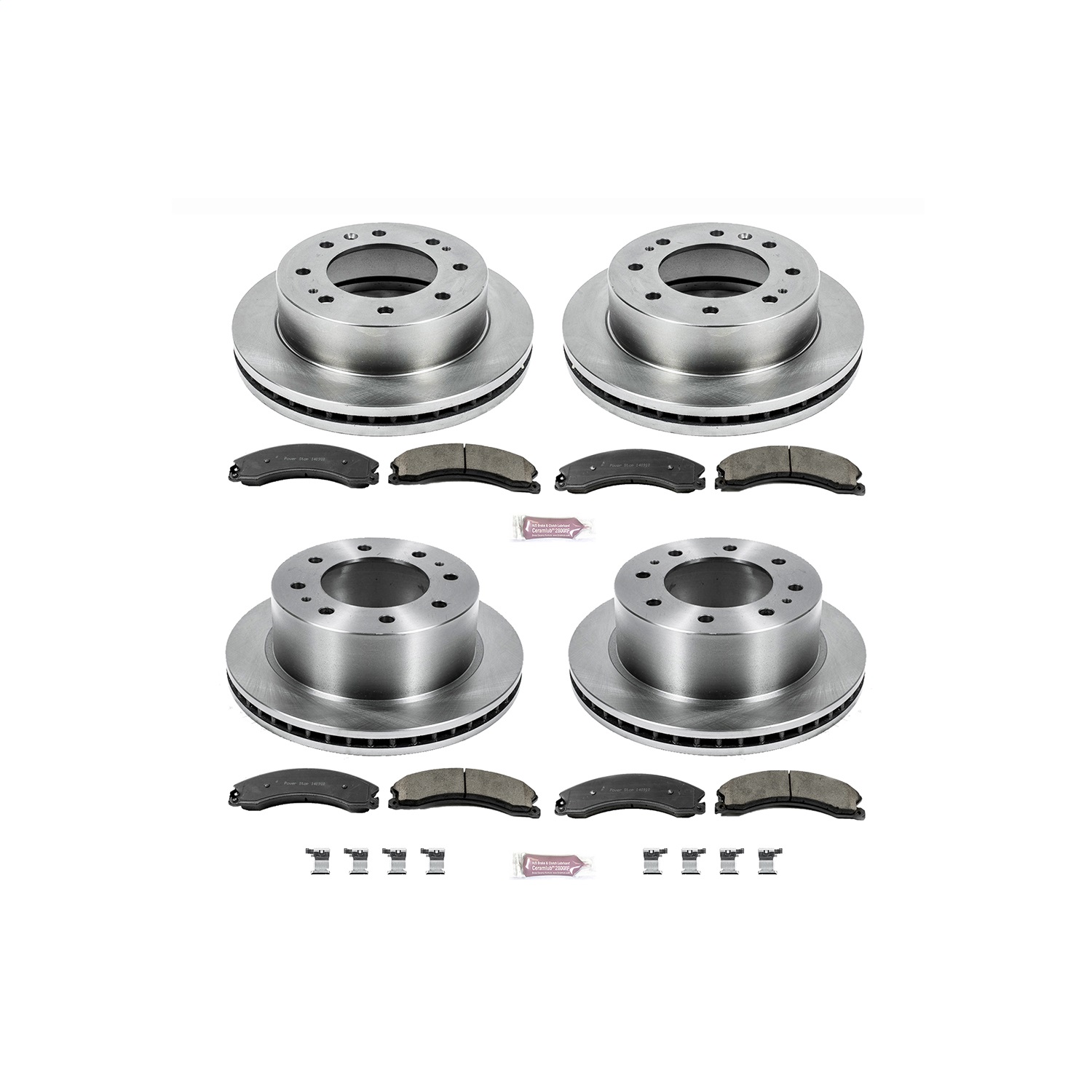 Power Stop - KOE6992 - Front and Rear - Disc Brake Pad and Rotor Kit