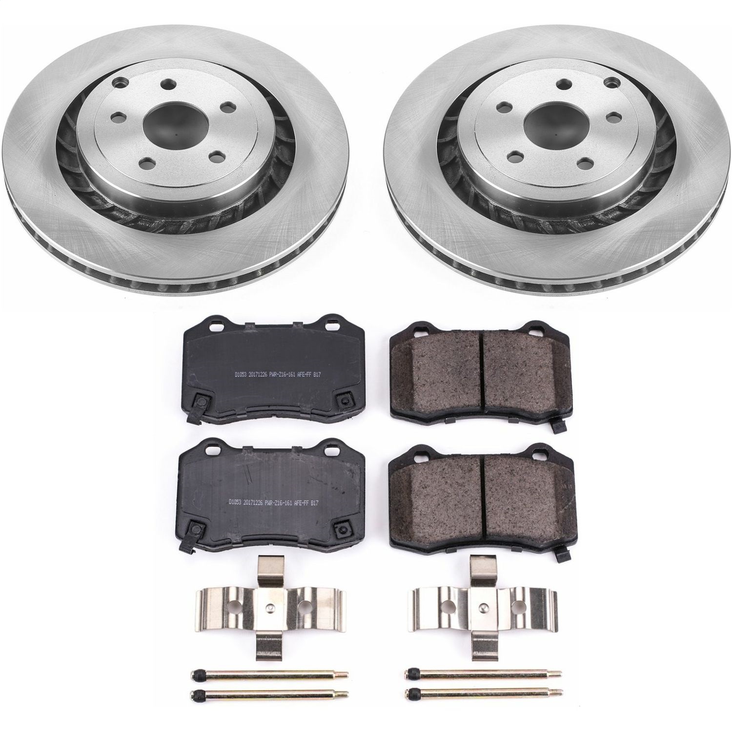 Power Stop - KOE6994 - Rear - Disc Brake Pad and Rotor Kit
