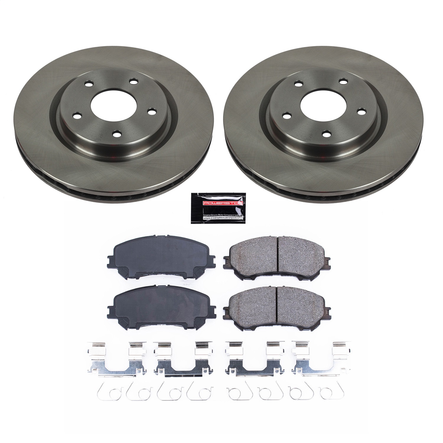 Power Stop - KOE7036 - Front - Disc Brake Pad and Rotor Kit