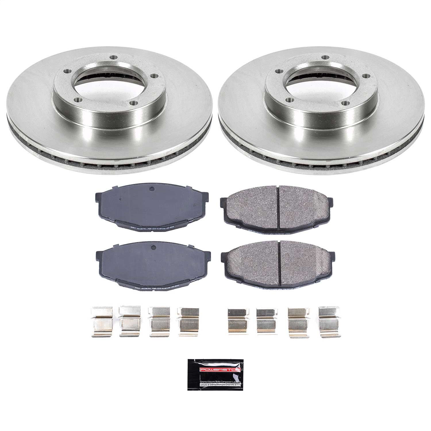 Power Stop - KOE7065 - Front - Disc Brake Pad and Rotor Kit