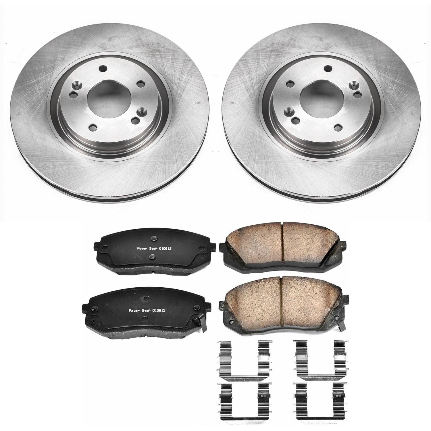 Power Stop - KOE7083 - Front - Disc Brake Pad and Rotor Kit