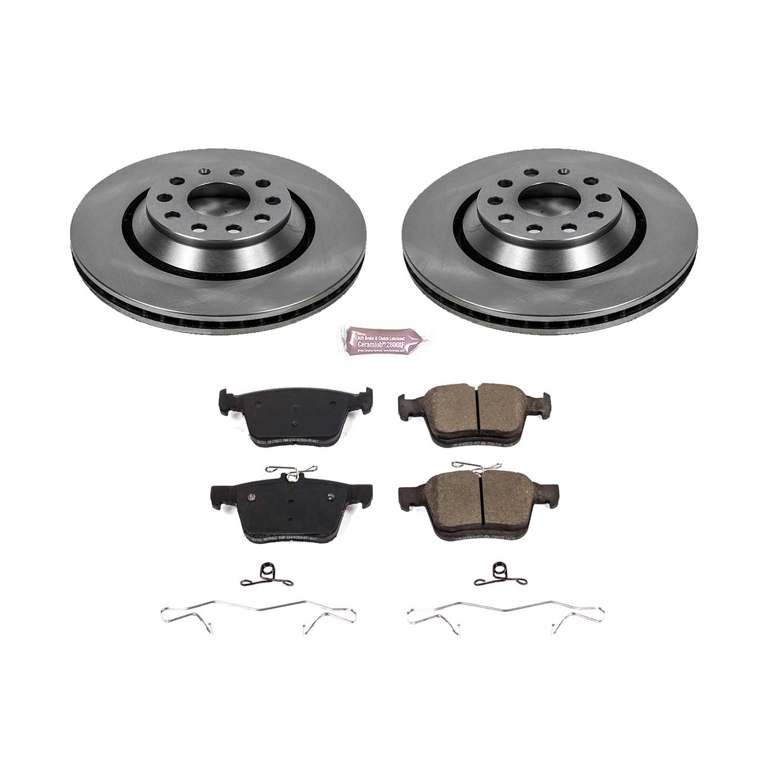 Power Stop - KOE7084 - Rear - Disc Brake Pad and Rotor Kit