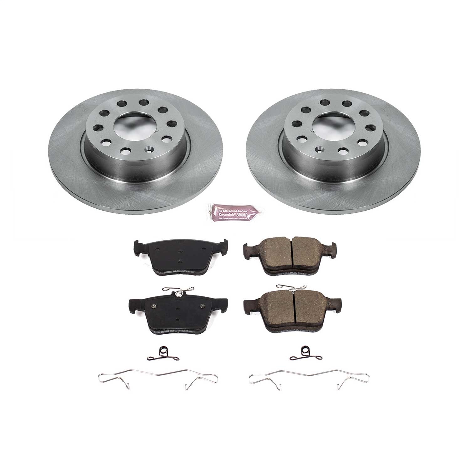 Power Stop - KOE7093 - Rear - Disc Brake Pad and Rotor Kit
