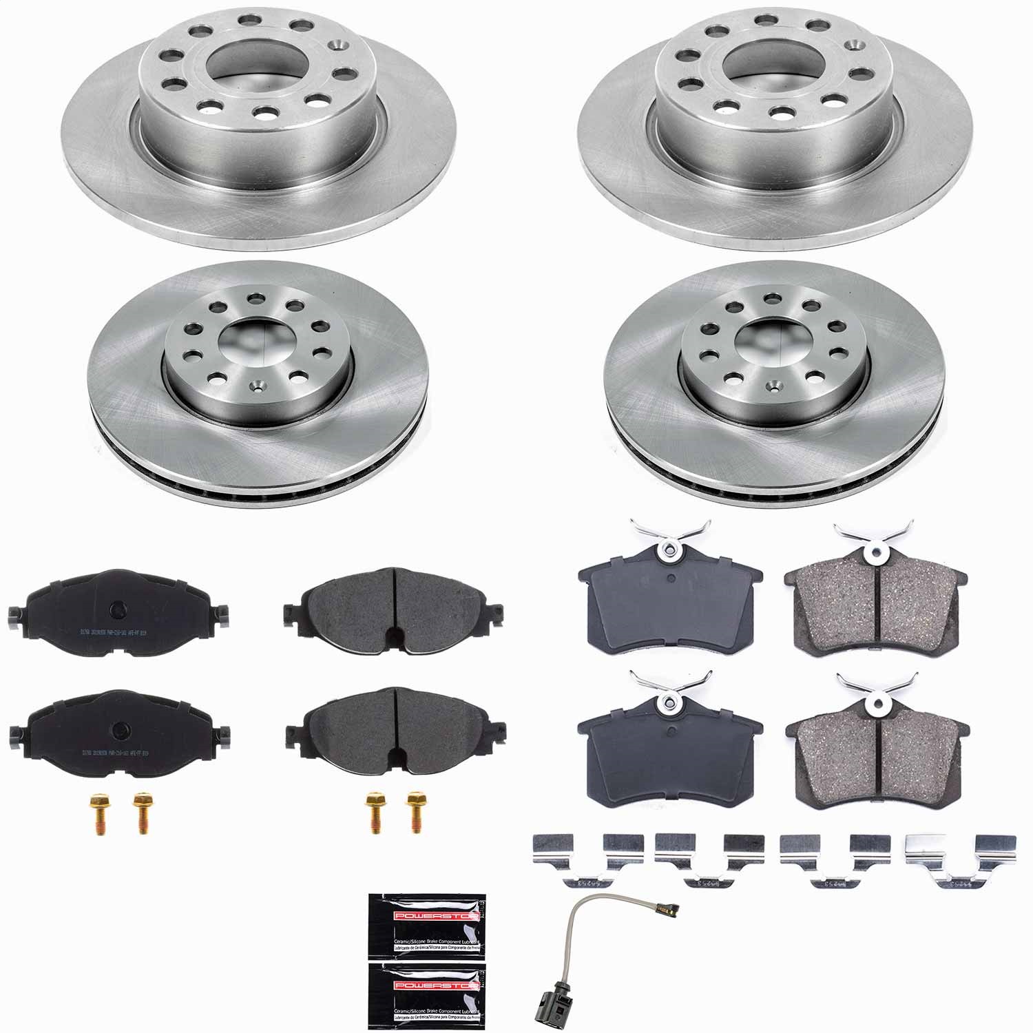 Power Stop - KOE7109 - Front and Rear - Disc Brake Pad and Rotor Kit