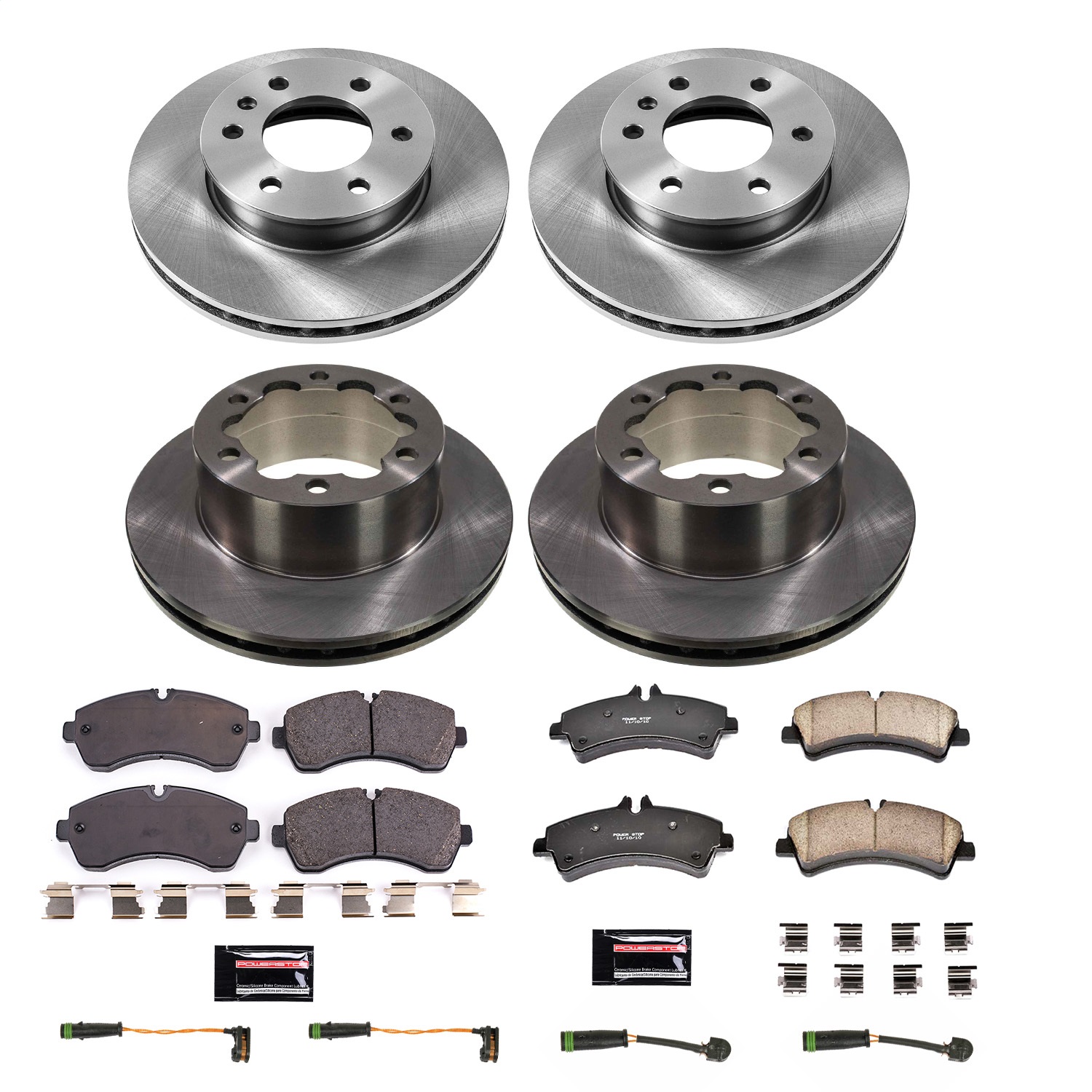 Power Stop - KOE7112 - Front and Rear - Disc Brake Pad and Rotor Kit