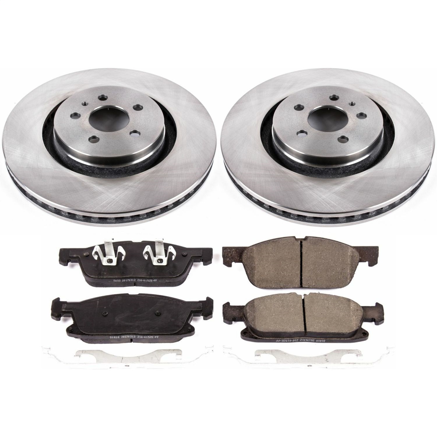 Power Stop - KOE7143 - Front - Disc Brake Pad and Rotor Kit