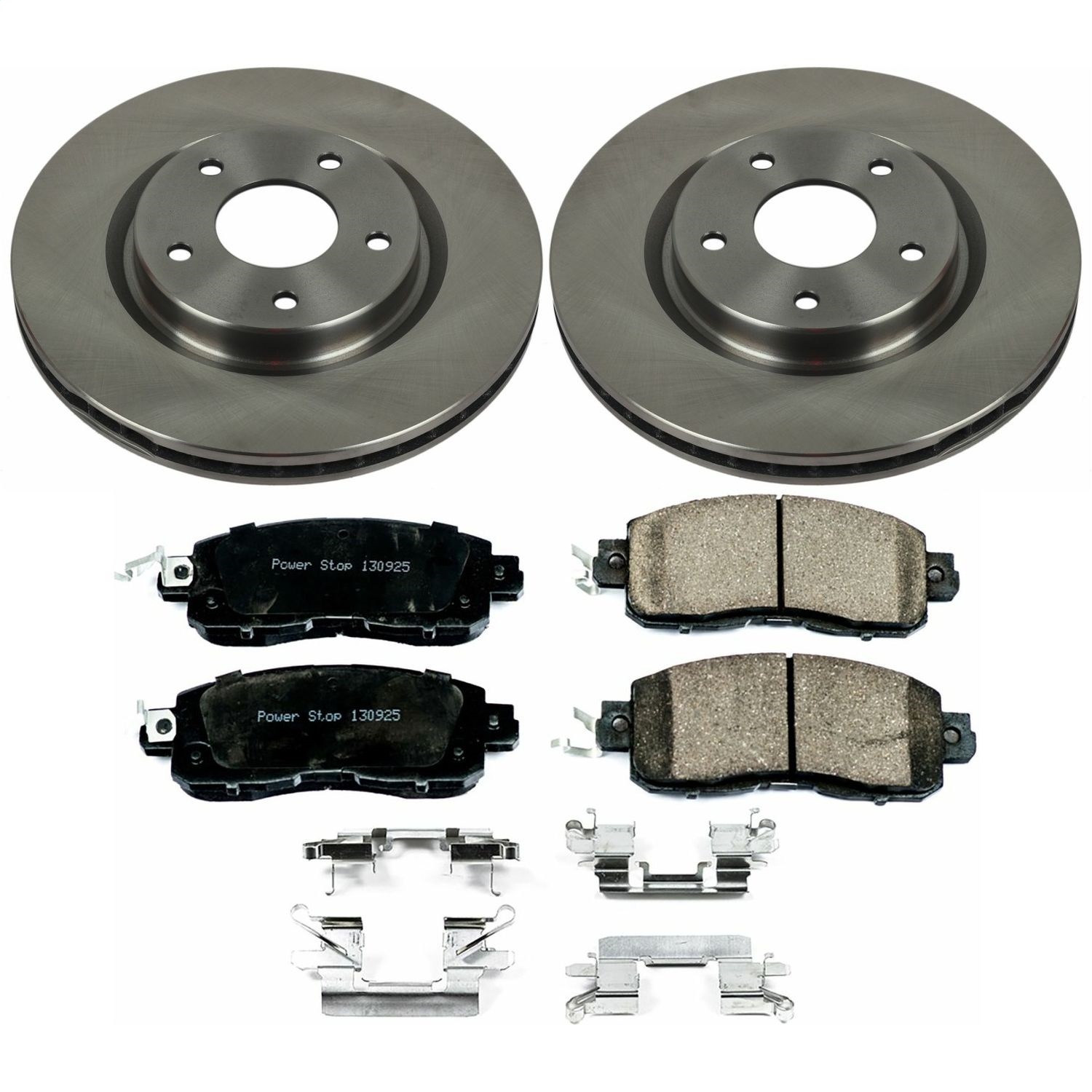 Power Stop - KOE7215 - Front - Disc Brake Pad and Rotor Kit