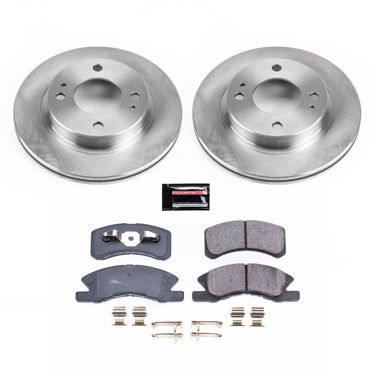 Power Stop - KOE7217 - Front - Disc Brake Pad and Rotor Kit