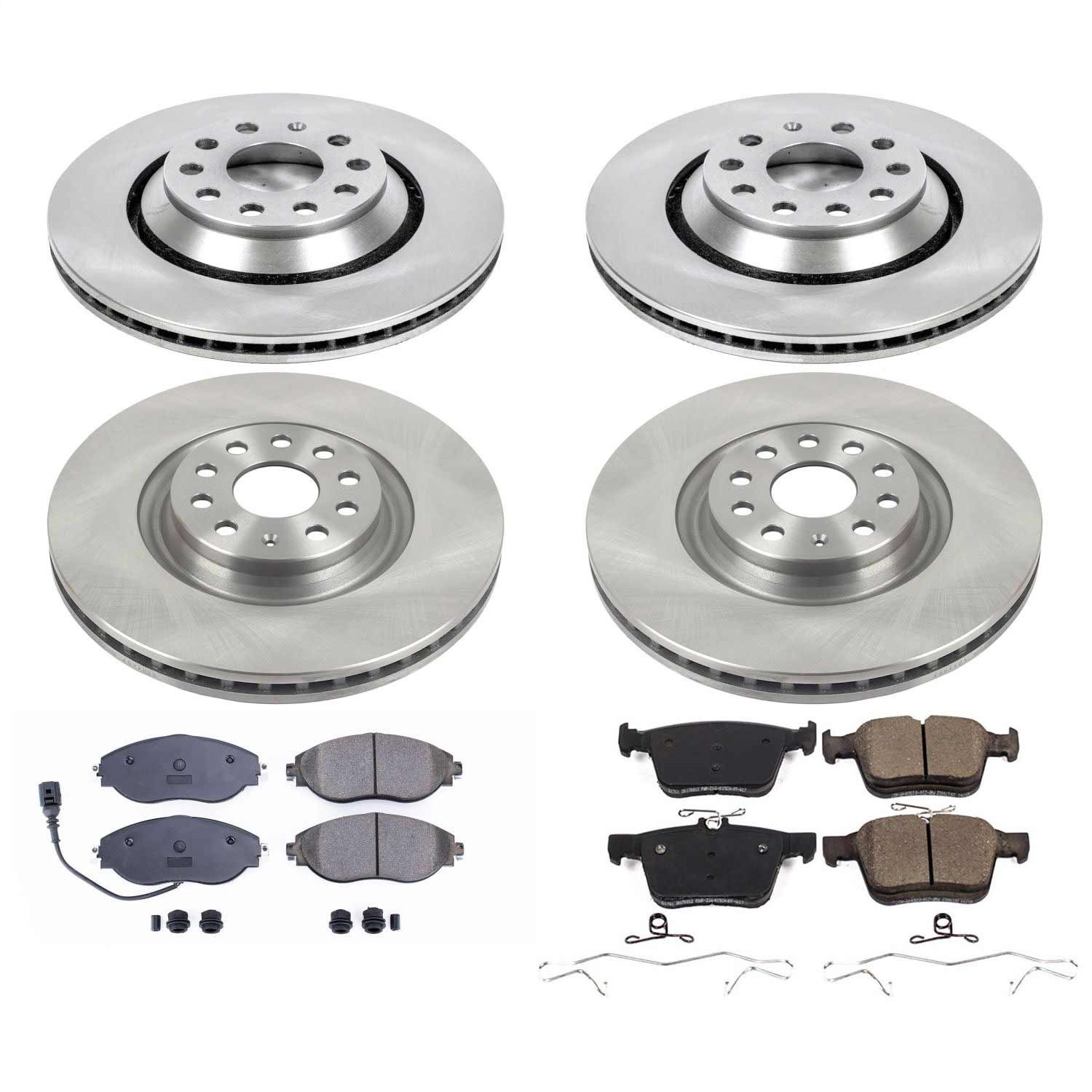 Power Stop - KOE7253 - Front and Rear - Disc Brake Pad and Rotor Kit