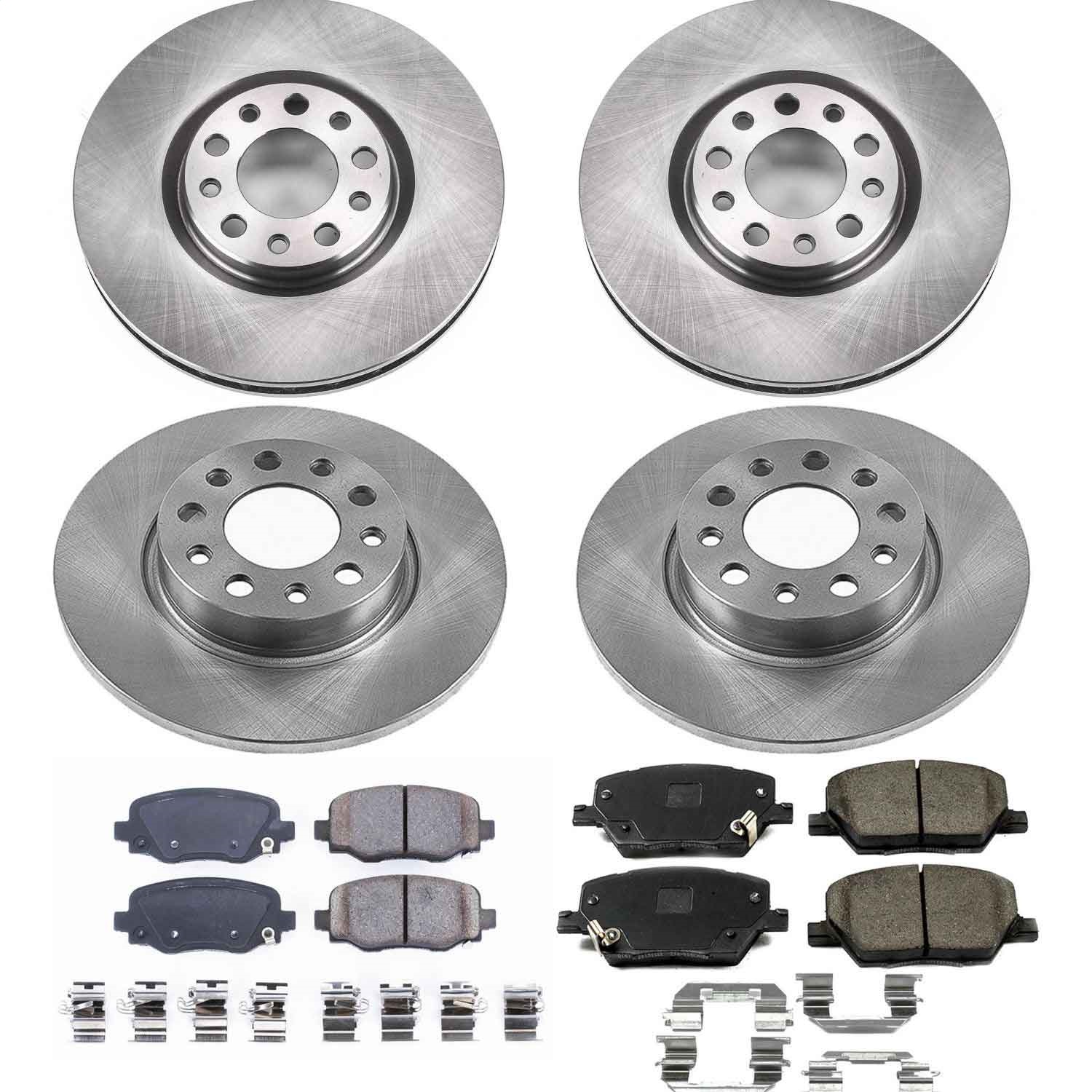 Power Stop - KOE7300 - Front and Rear - Disc Brake Pad and Rotor Kit