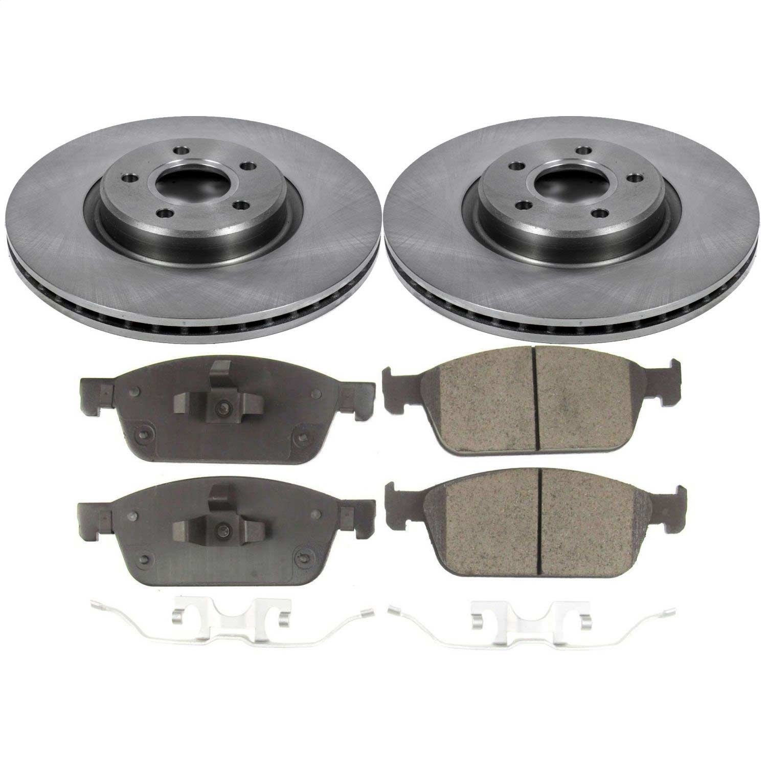 Power Stop - KOE7338 - Front - Disc Brake Pad and Rotor Kit