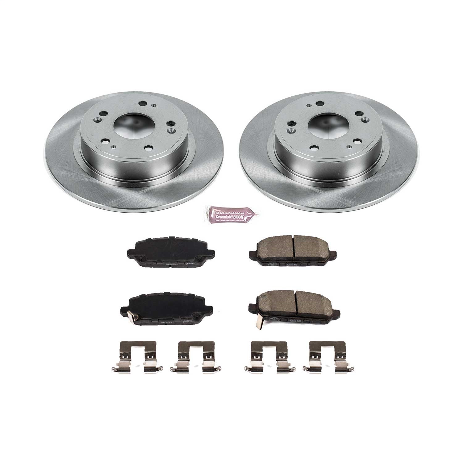 Power Stop - KOE7340 - Rear - Disc Brake Pad and Rotor Kit