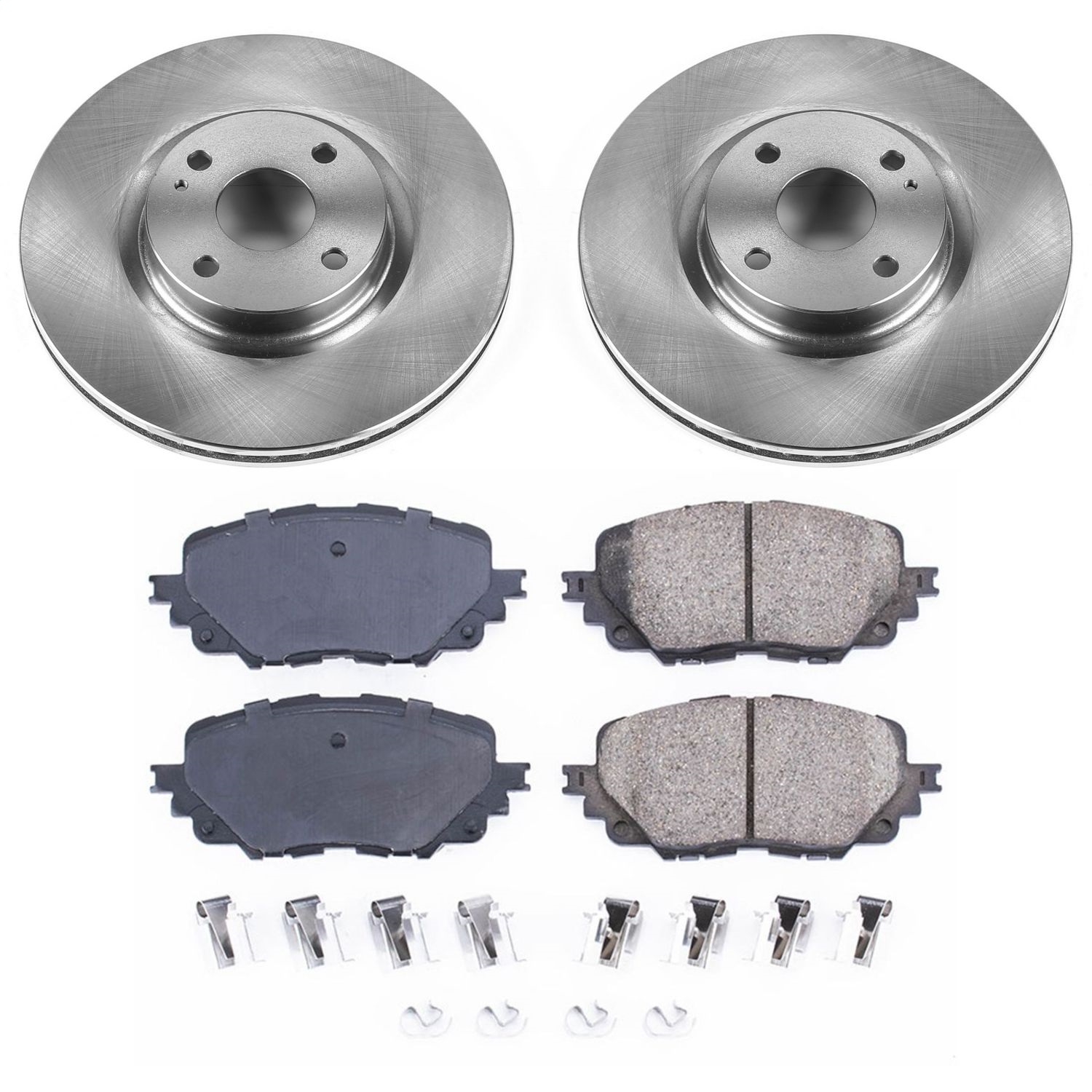 Power Stop - KOE7358 - Front - Disc Brake Pad and Rotor Kit