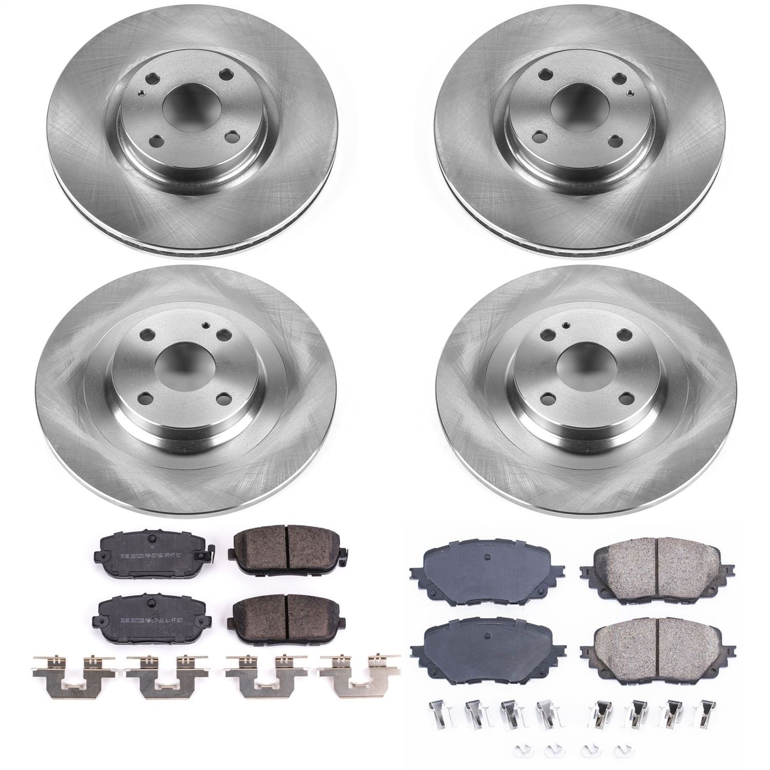 Power Stop - KOE7359 - Front and Rear - Disc Brake Pad and Rotor Kit