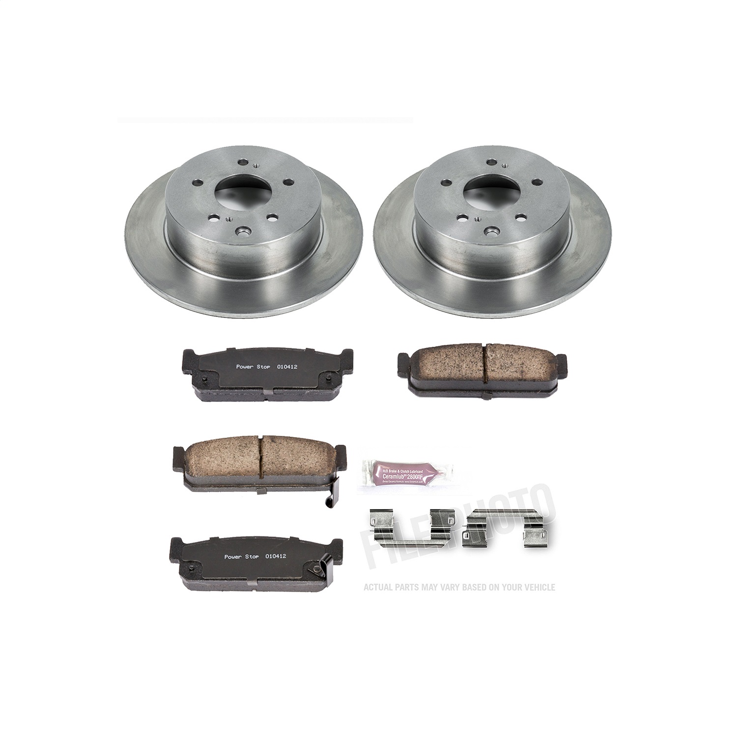 Power Stop - KOE737 - Rear - Disc Brake Pad and Rotor Kit