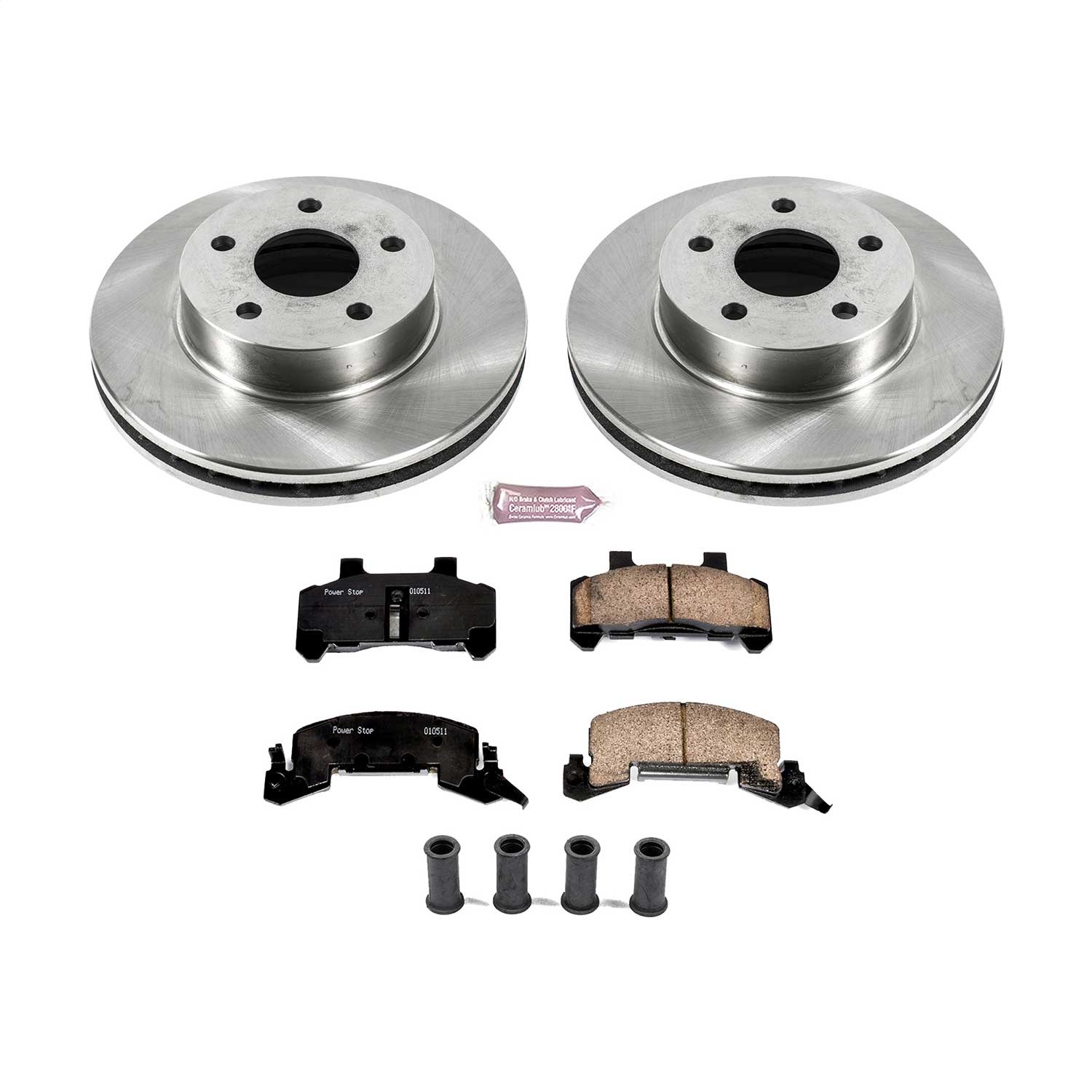 Power Stop - KOE7372 - Front - Disc Brake Pad and Rotor Kit