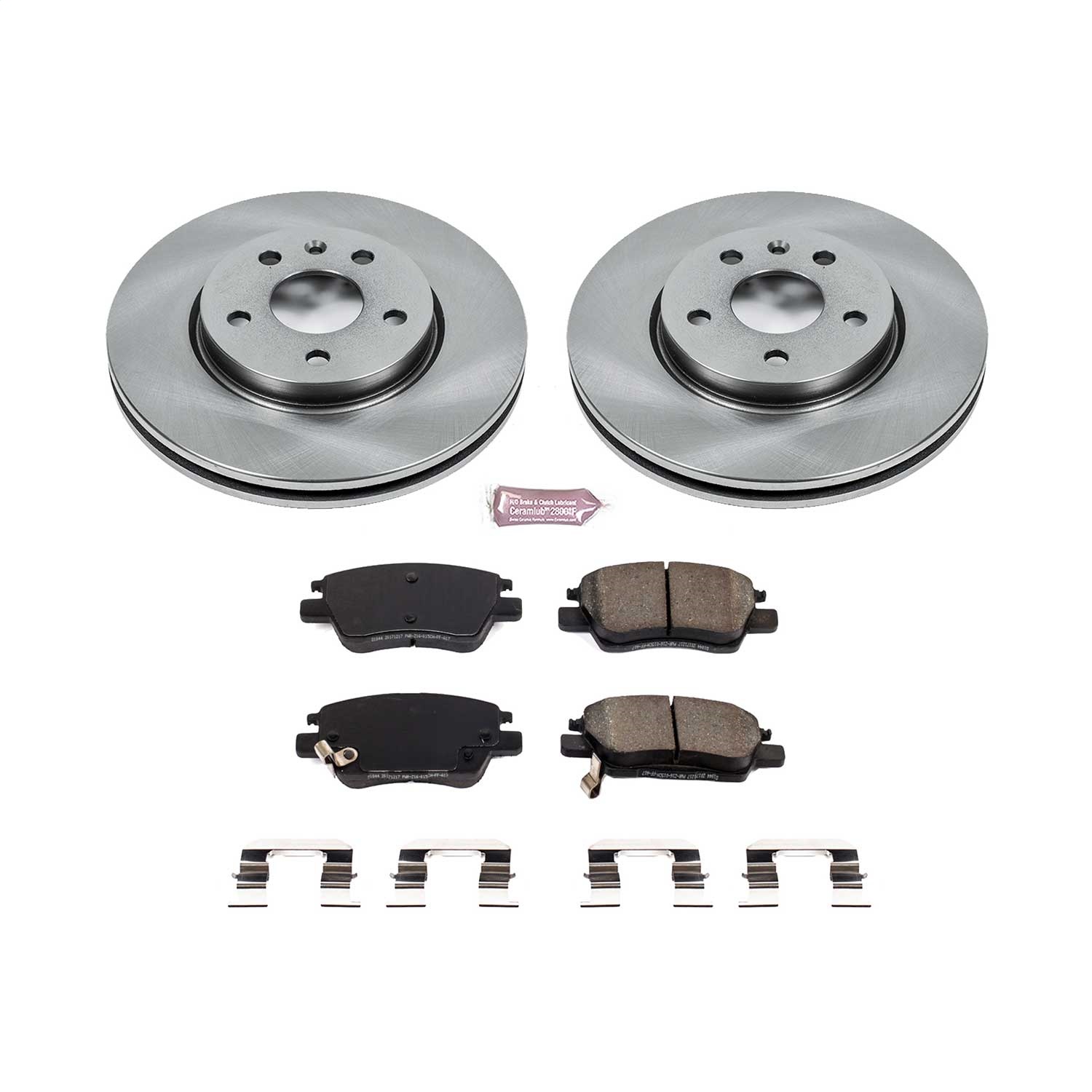 Power Stop - KOE7399 - Front - Disc Brake Pad and Rotor Kit