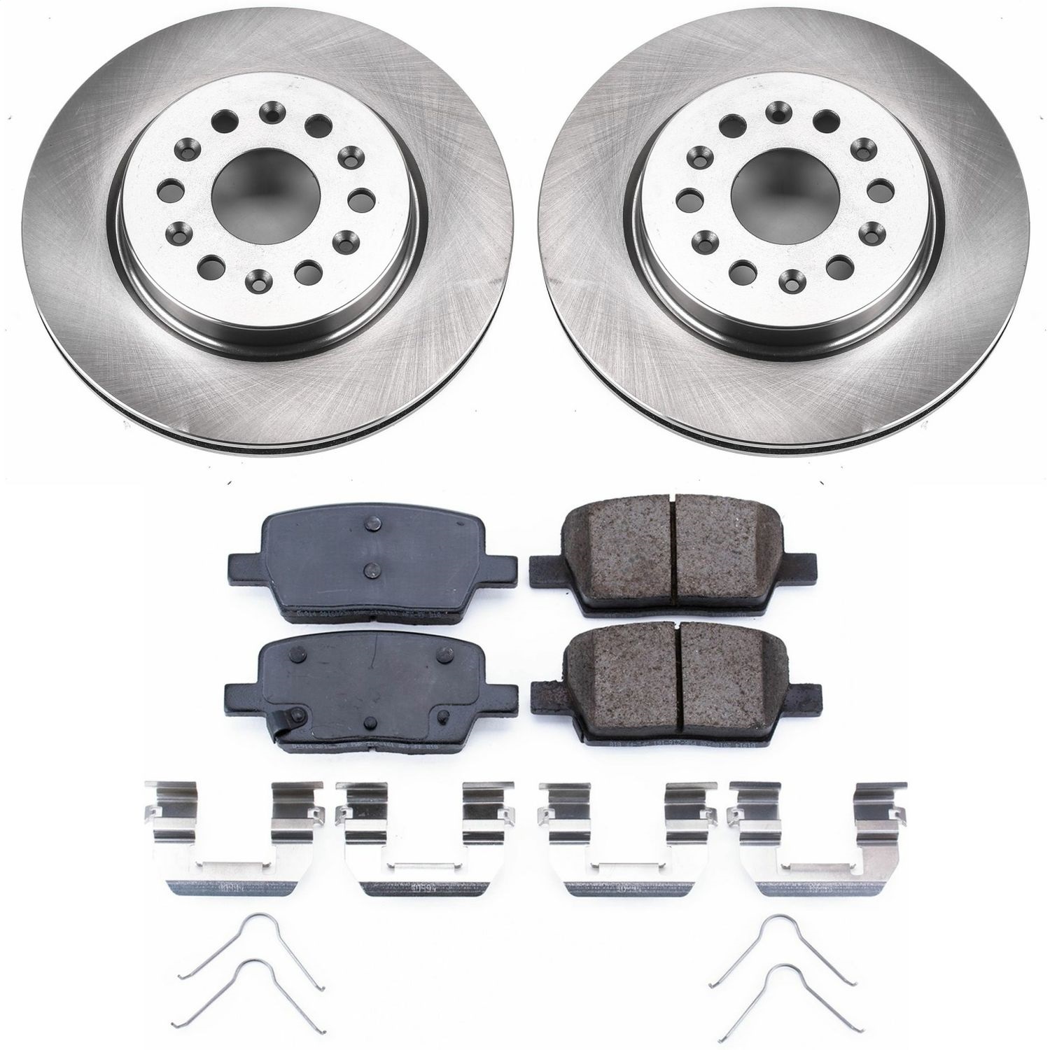 Power Stop - KOE7411 - Rear - Disc Brake Pad and Rotor Kit