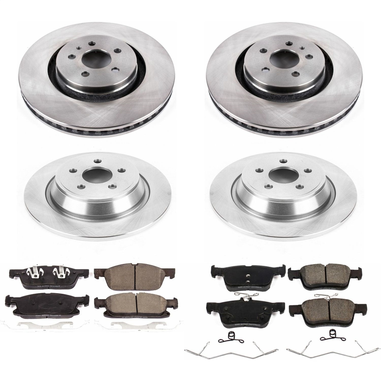 Power Stop - KOE7416 - Front and Rear - Disc Brake Pad and Rotor Kit