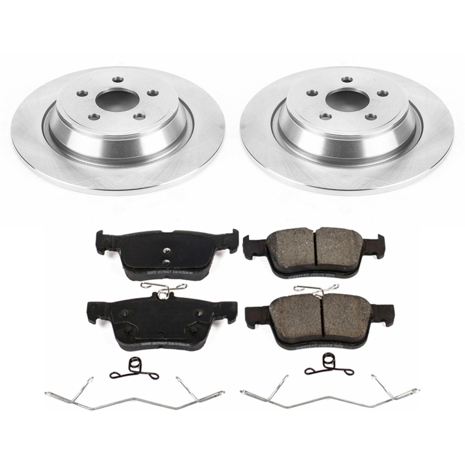 Power Stop - KOE7417 - Rear - Disc Brake Pad and Rotor Kit