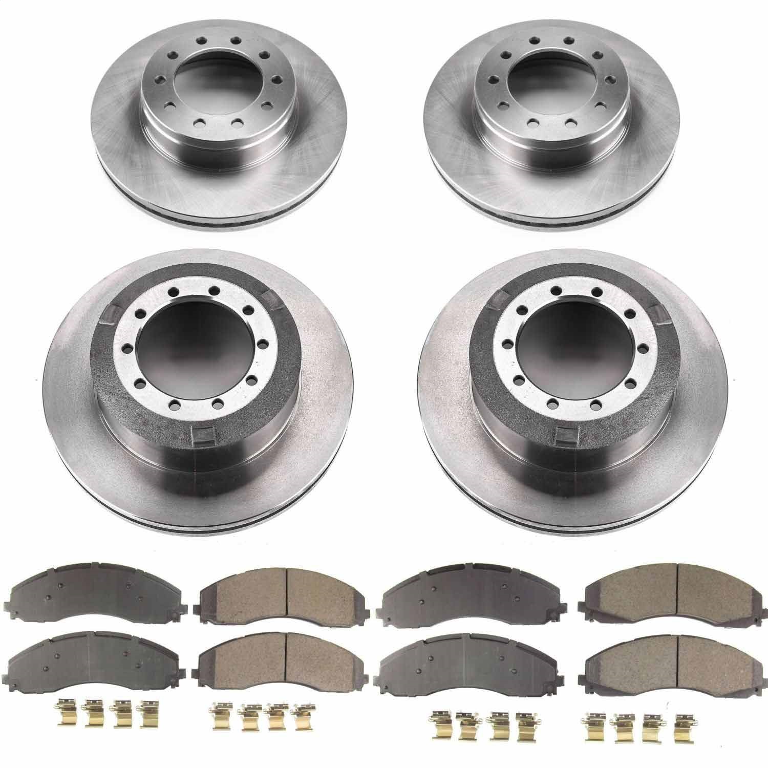 Power Stop - KOE7423 - Front and Rear - Disc Brake Pad and Rotor Kit
