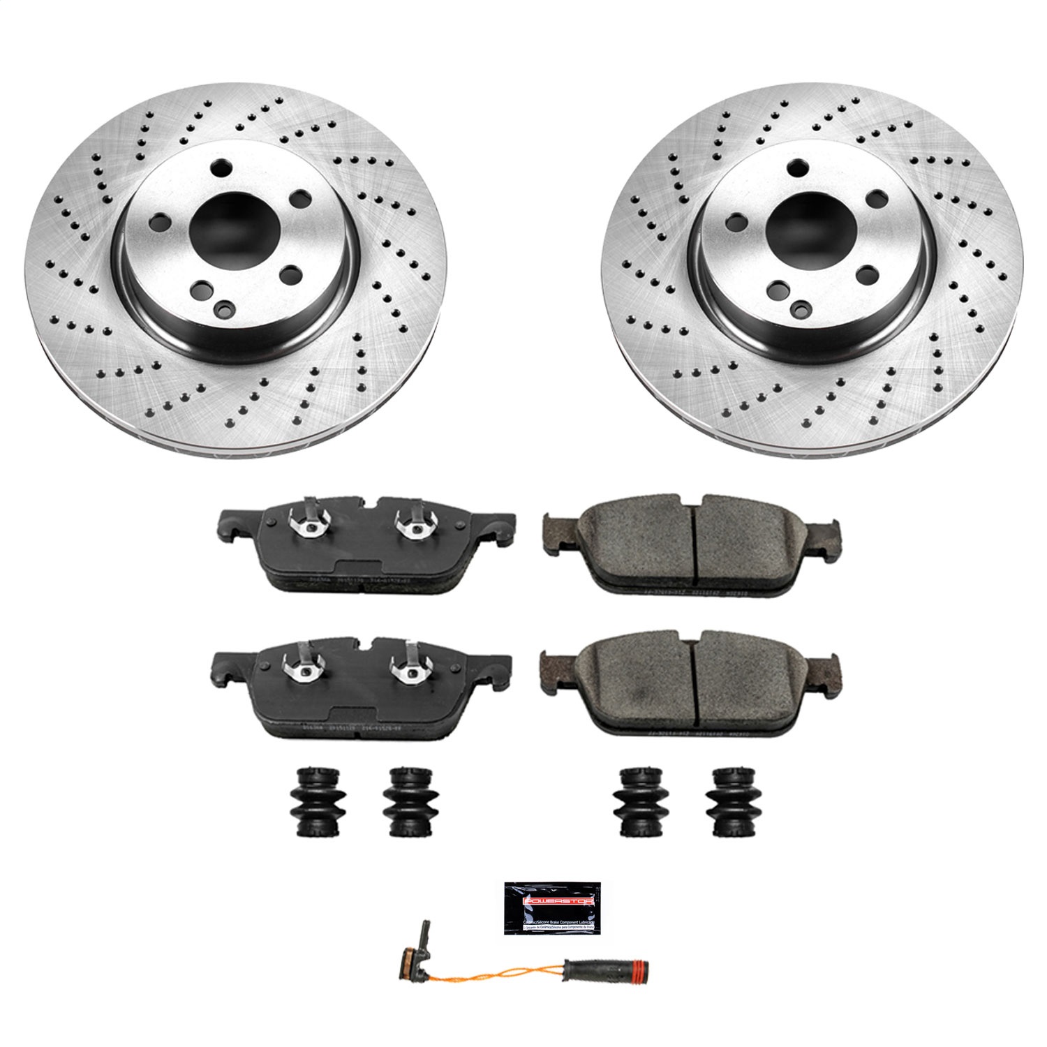 Power Stop - KOE7496 - Front - Disc Brake Pad and Rotor Kit