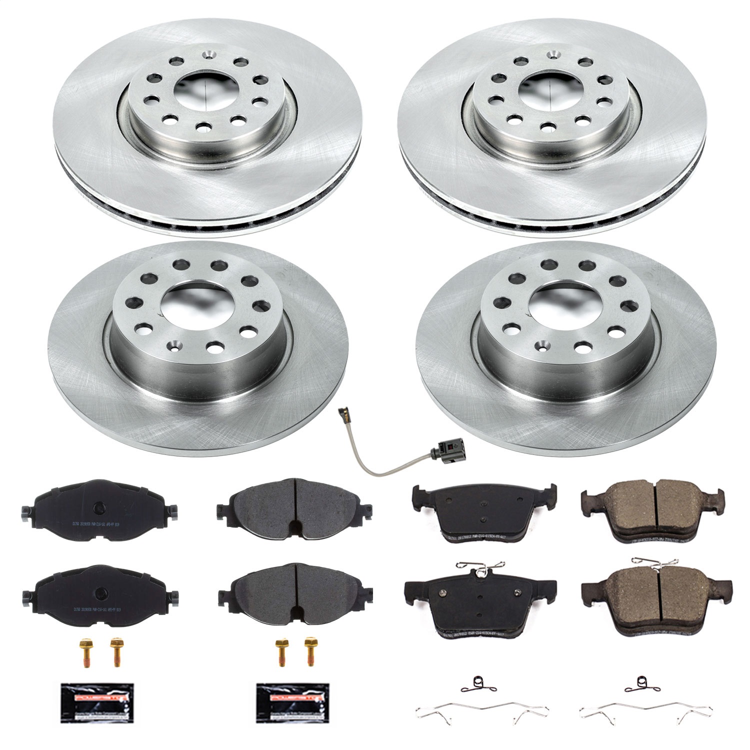 Power Stop - KOE7502 - Front and Rear - Disc Brake Pad and Rotor Kit