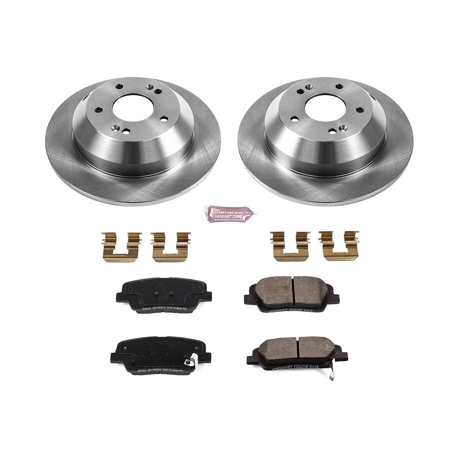 Power Stop - KOE7507 - Rear - Disc Brake Pad and Rotor Kit