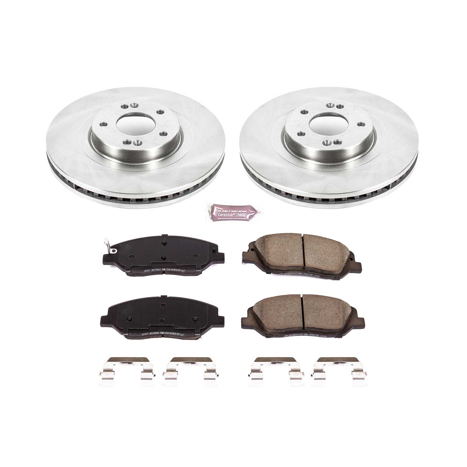 Power Stop - KOE7513 - Front - Disc Brake Pad and Rotor Kit