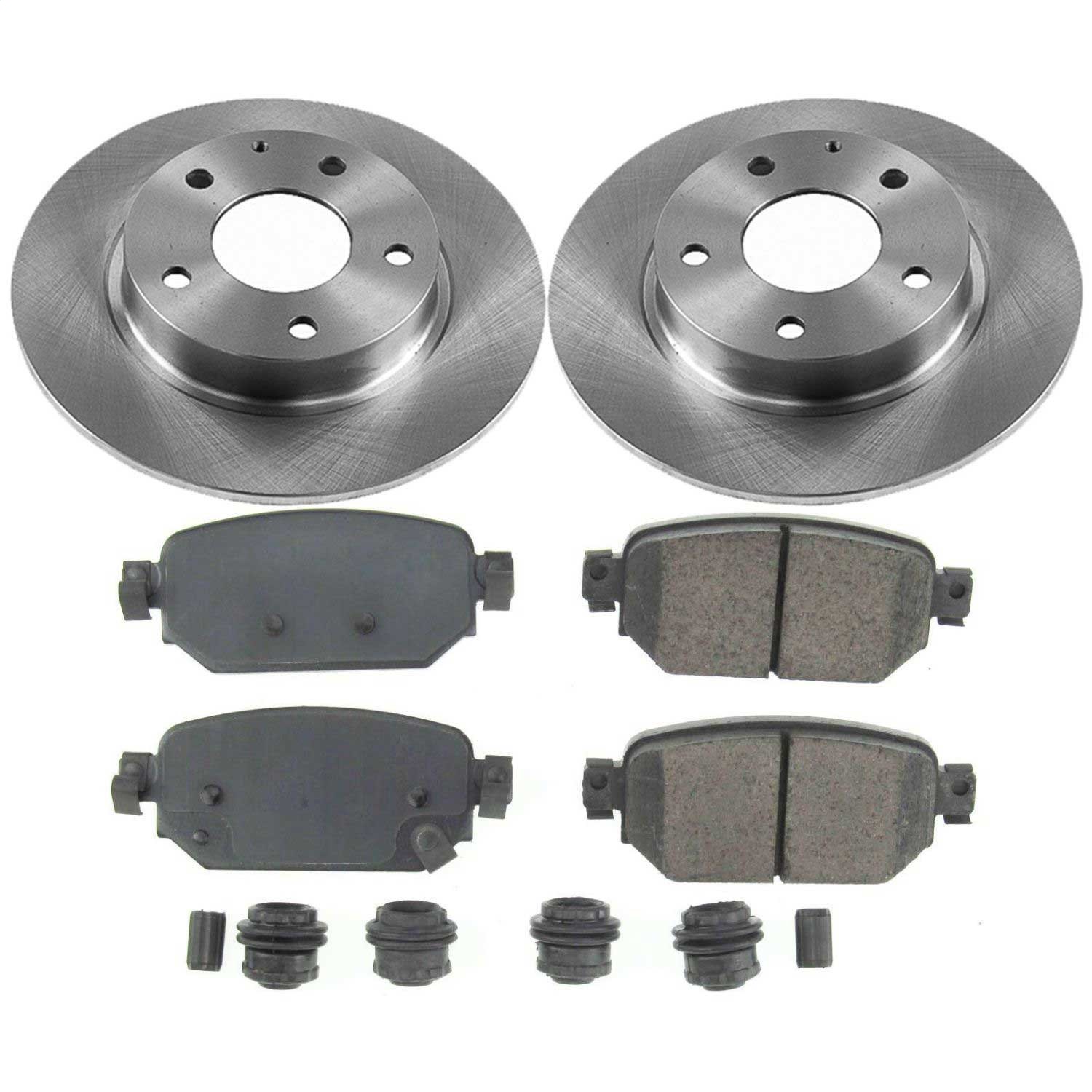 Power Stop - KOE7515 - Rear - Disc Brake Pad and Rotor Kit