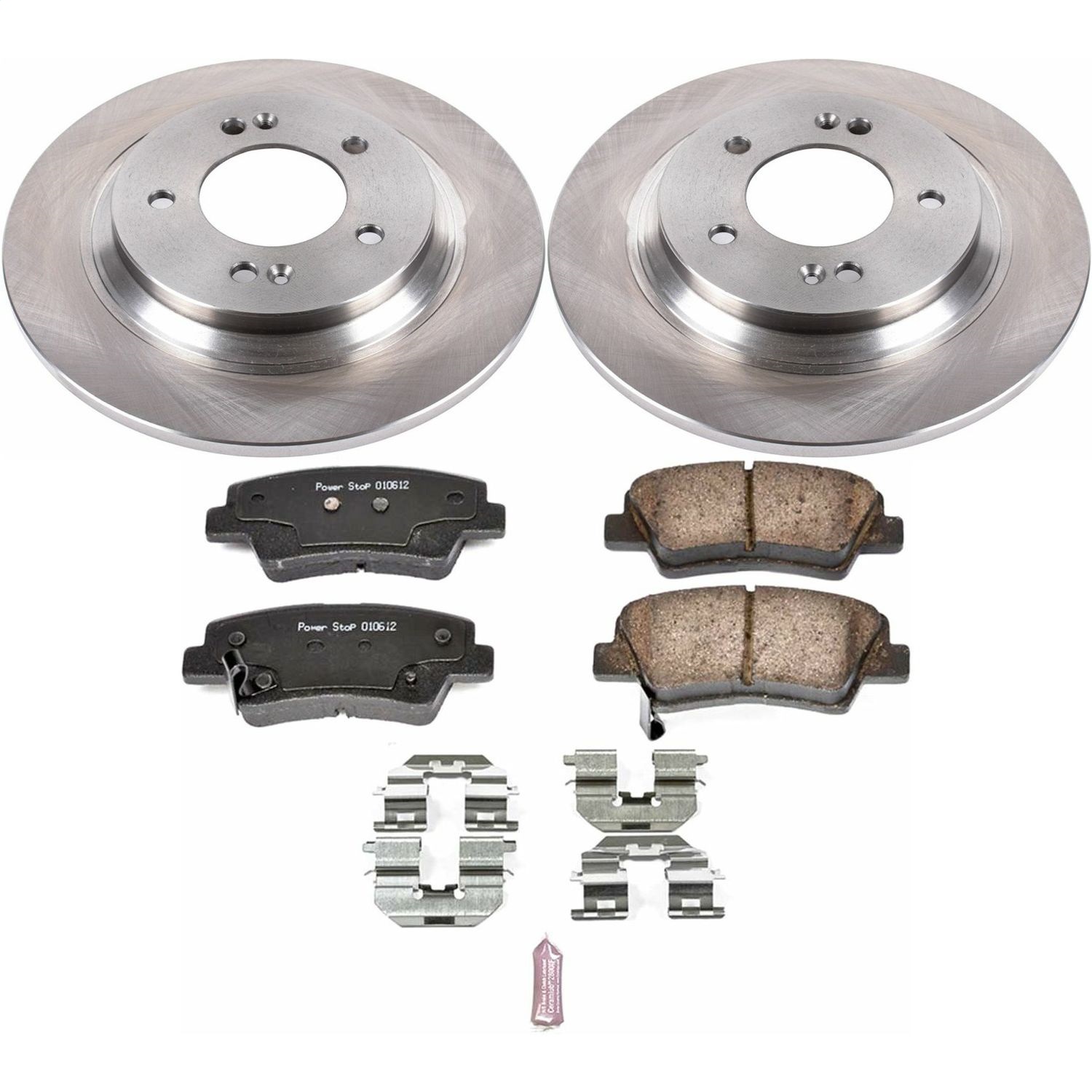 Power Stop - KOE7524 - Rear - Disc Brake Pad and Rotor Kit