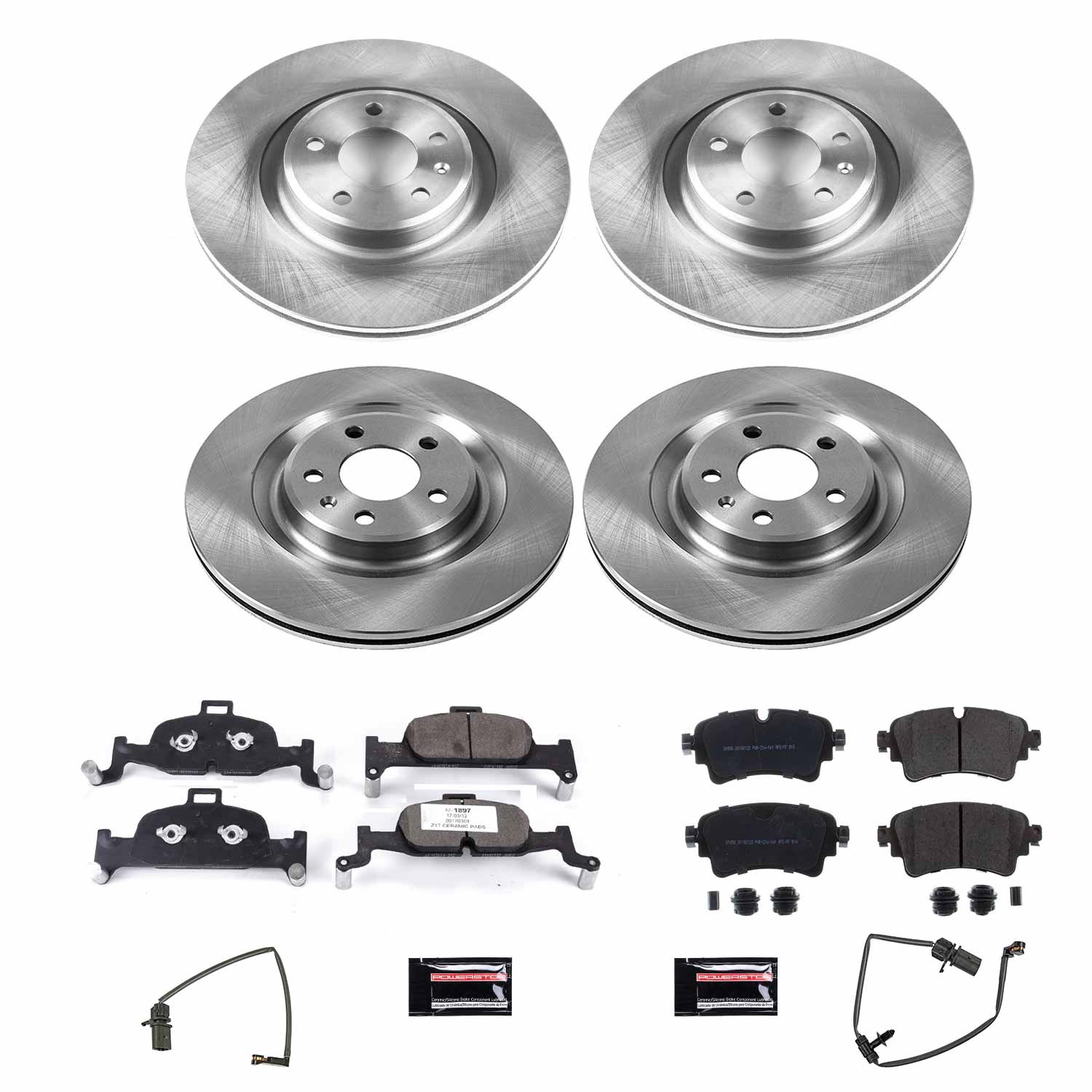 Power Stop - KOE7531 - Front and Rear - Disc Brake Pad and Rotor Kit