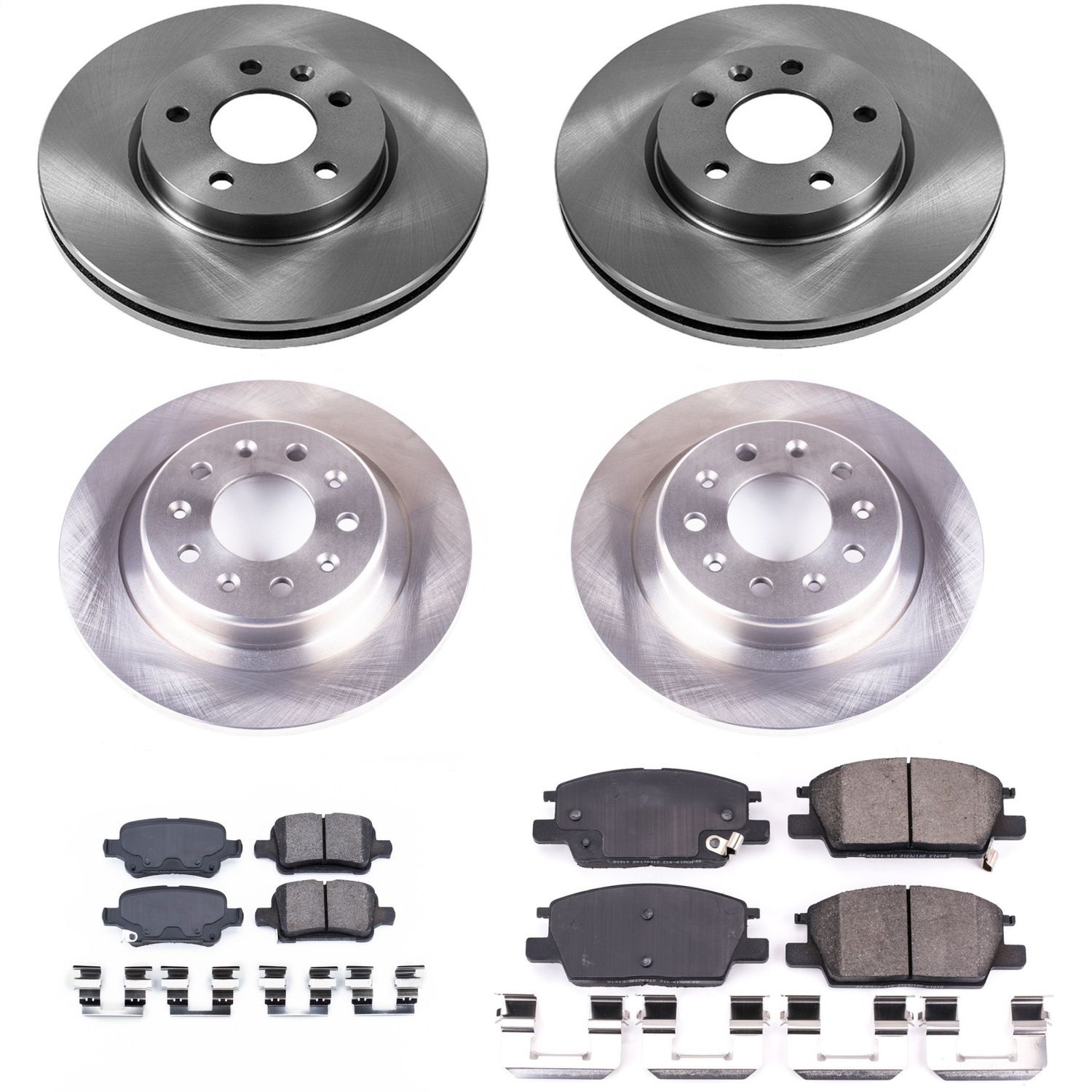 Power Stop - KOE7566 - Front and Rear - Disc Brake Pad and Rotor Kit