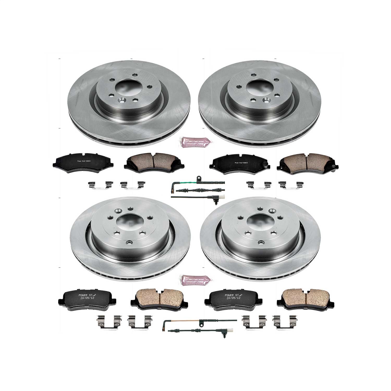 Power Stop - KOE7599 - Front and Rear - Disc Brake Pad and Rotor Kit